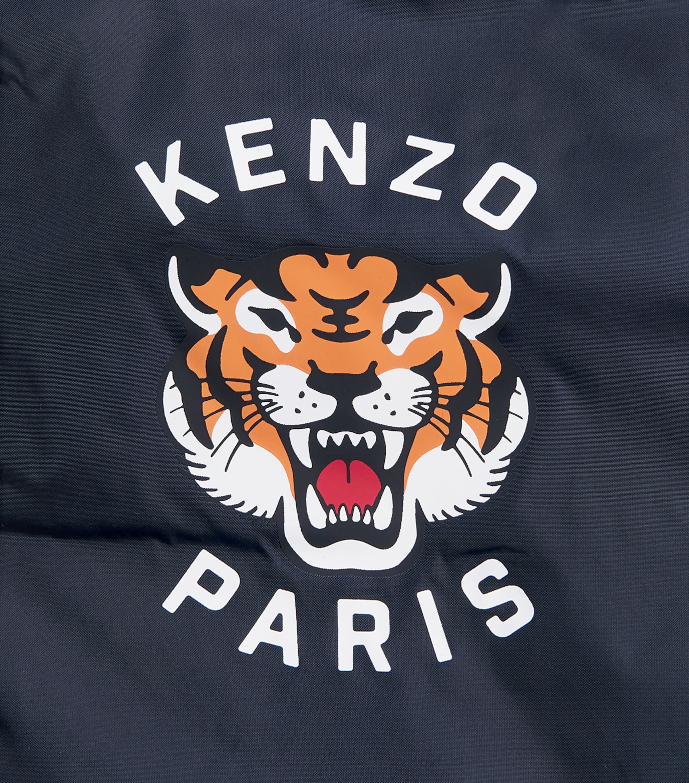 Kenzo Kids Reversible Logo Puffer Gilet (2-14 Years) Navy Image 3