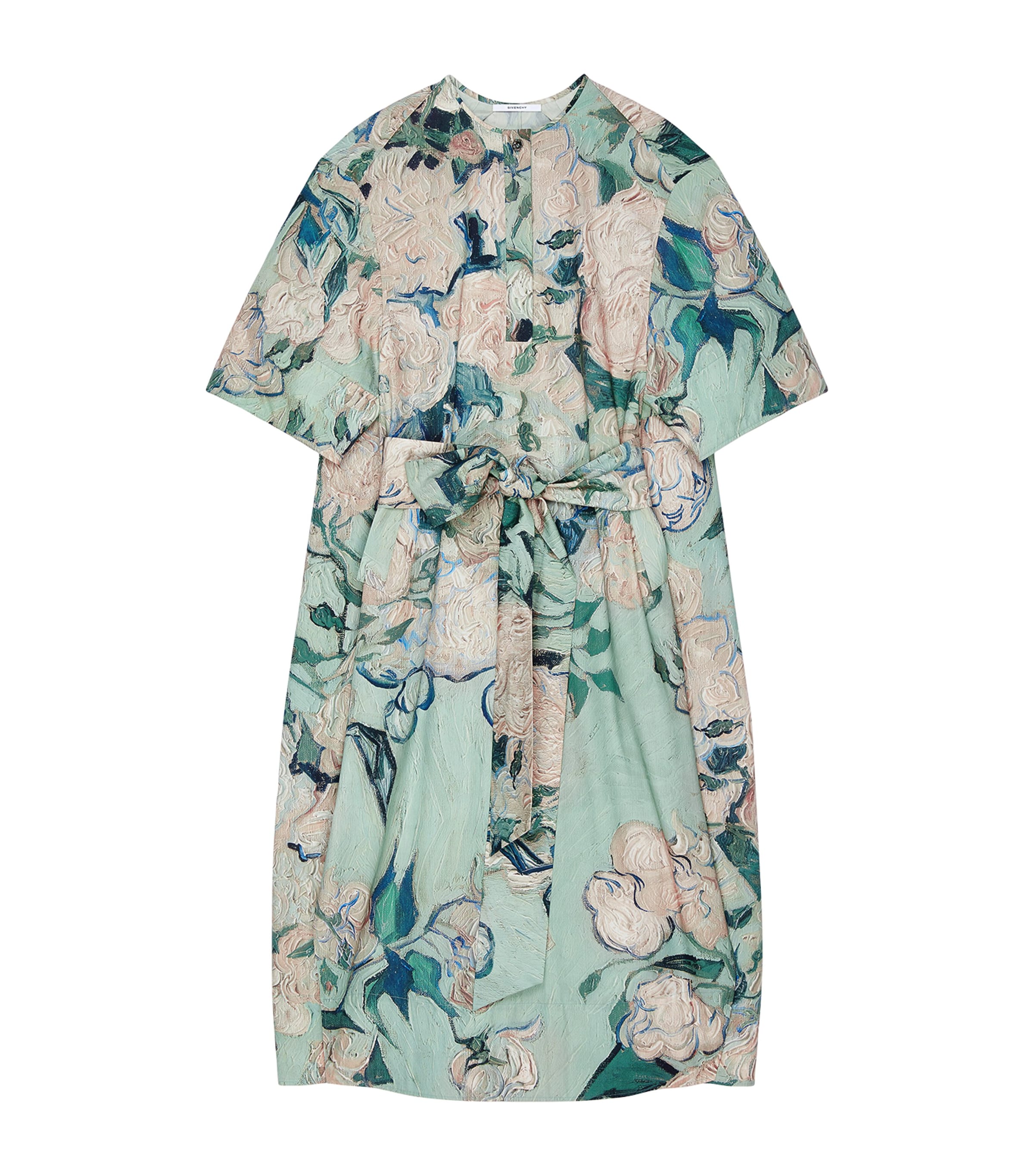 Givenchy Womens Cotton Floral Kaftan Mint Green Image 1