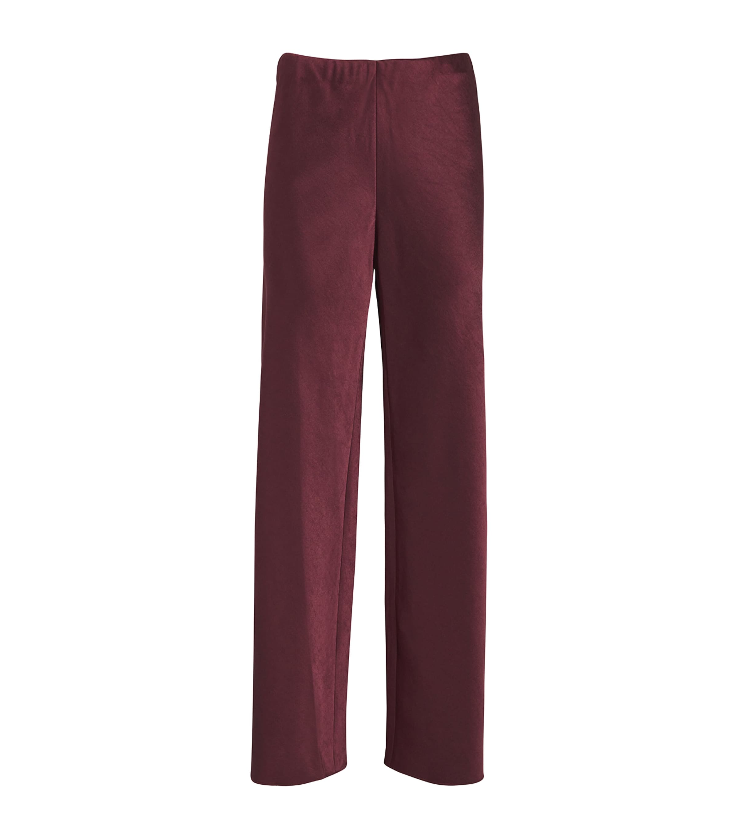 Shop Vince Satin High-waist Fluid Trousers In Black