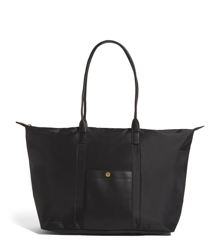 Harrods Medium Nylon Tote Bag Black Image 1