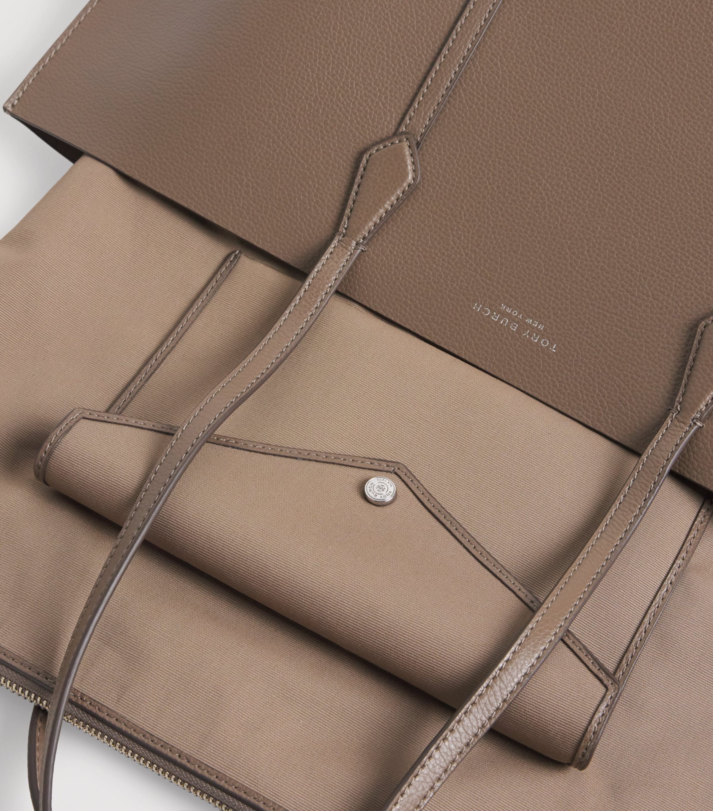 Leather Perry Tote Bag WILD MUSHROOM Image 6