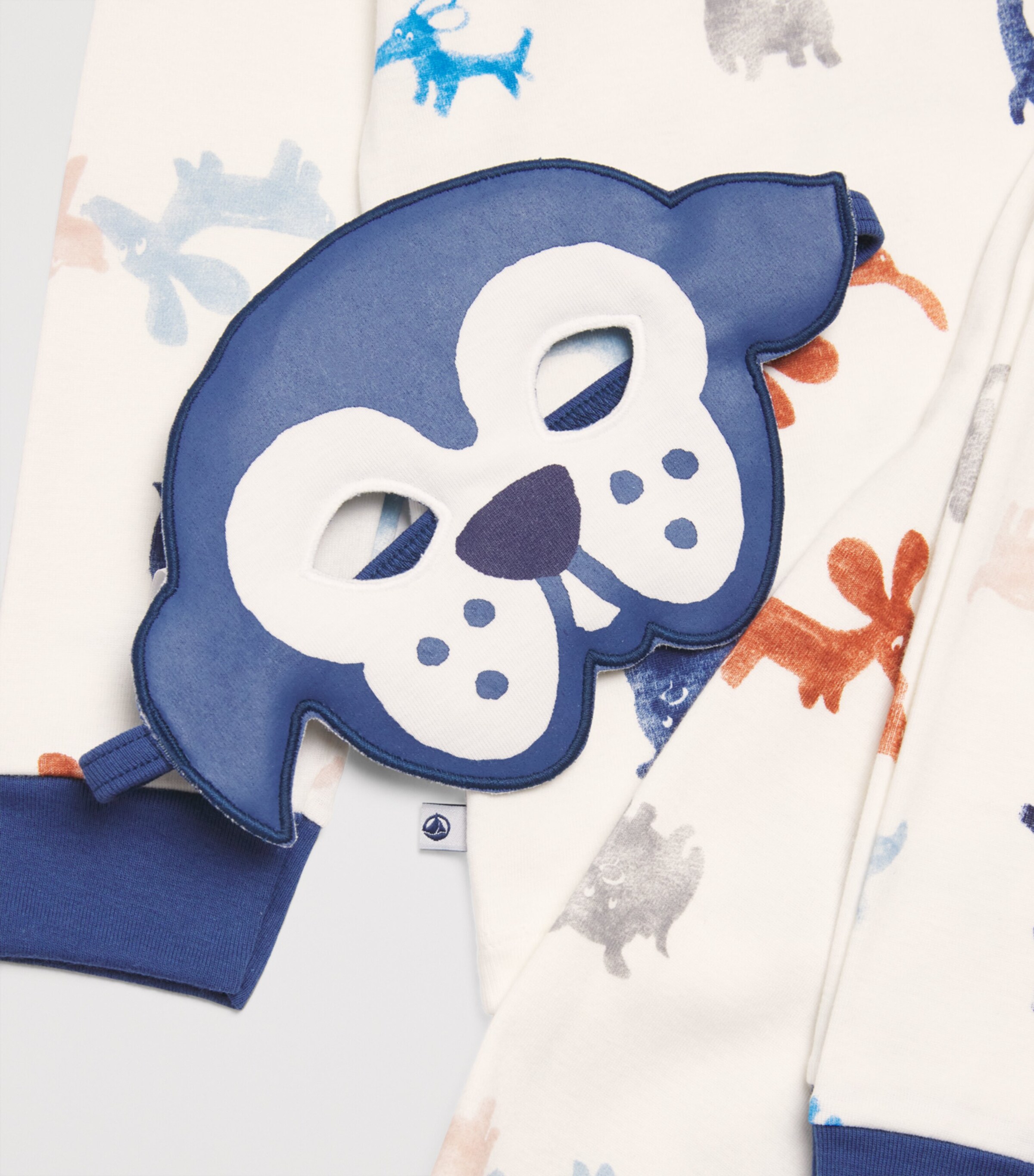 Cotton Dog Pyjamas and Mask Set (3-12 Years) MARSHMALLOW/MULTI Image 3