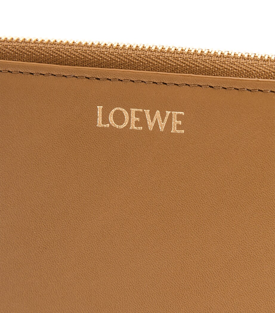 LOEWE Leather Knot Zip-Around Wallet Oak/black Image 5