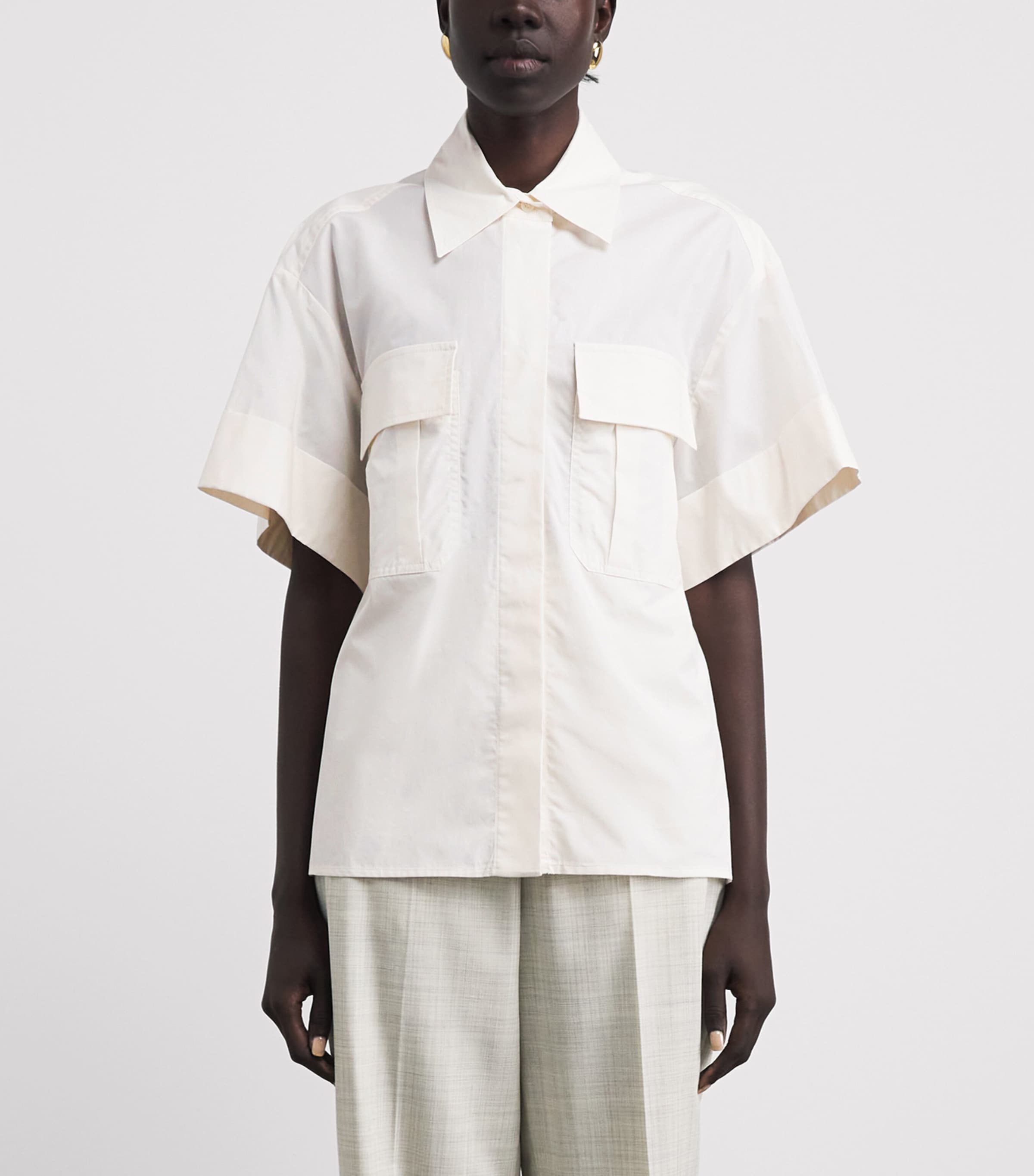 Joseph Womens Cotton Poplin Justo Shirt Wax Image 4