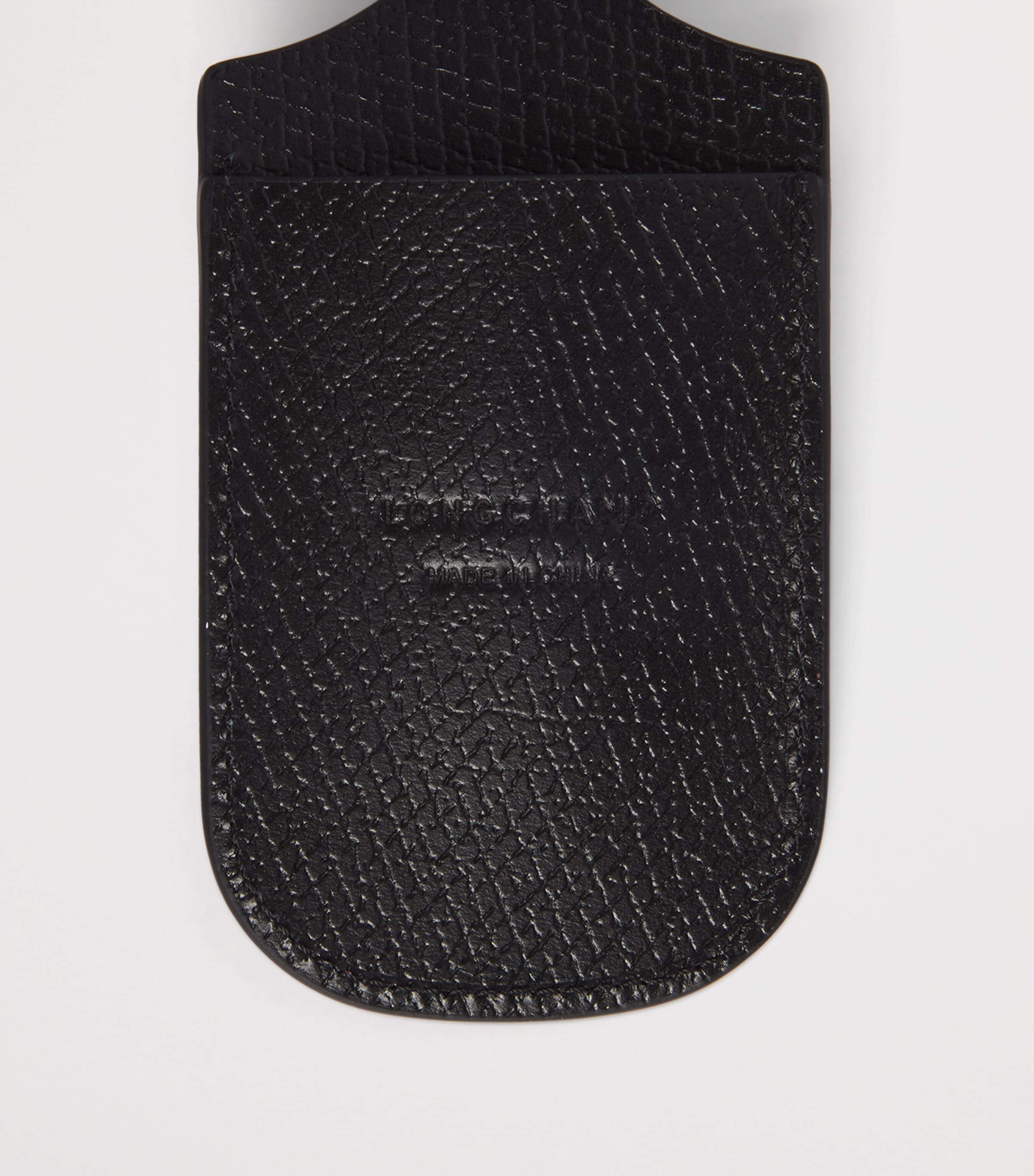 Longchamp Leather Le Pliage One Keyring Noir Image 2