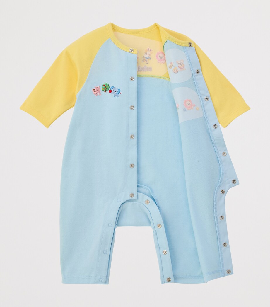 Embroidered-Animals Playsuit (6-12 Months) 68 Image 2