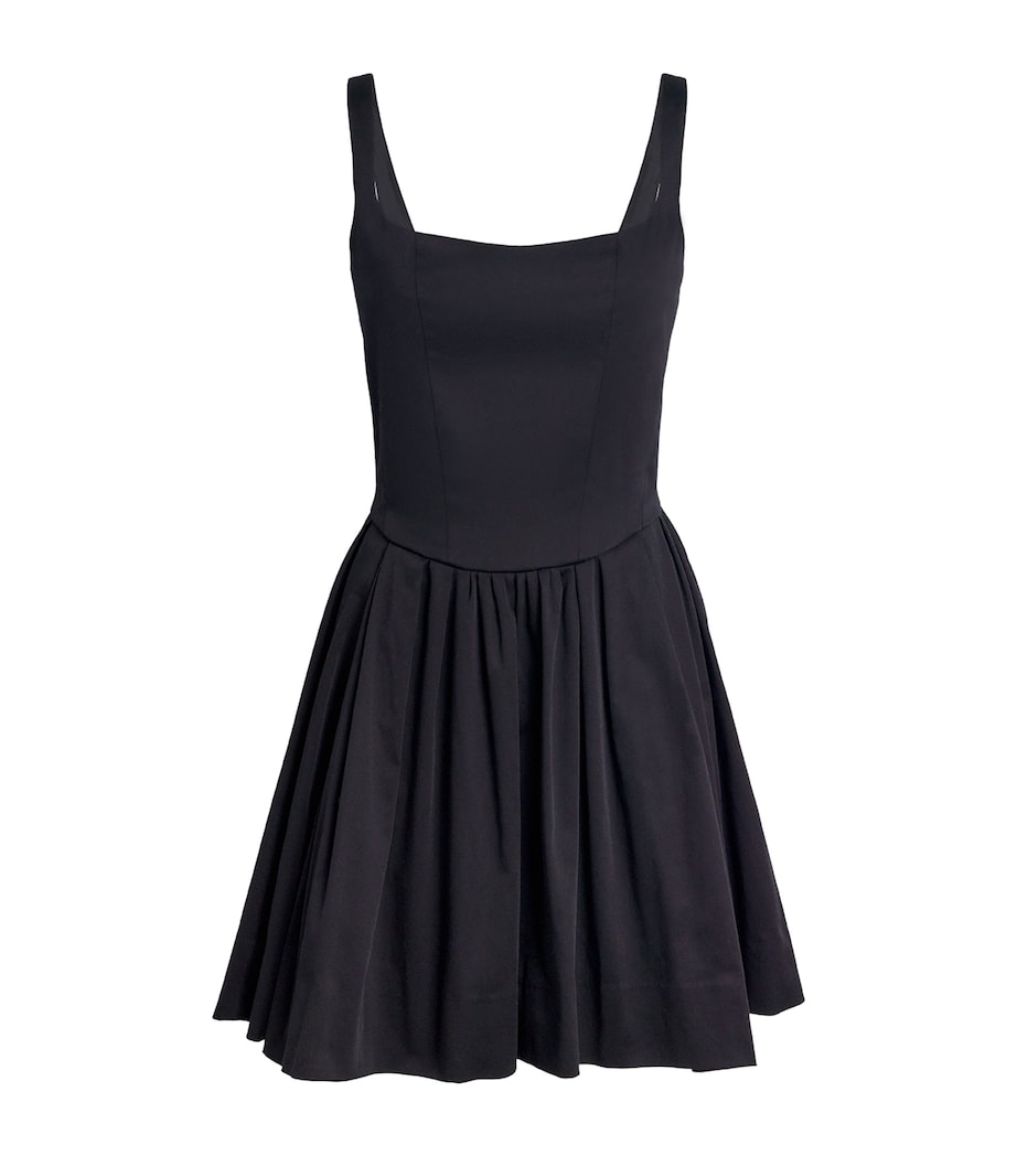 Cotton Square-Neck Mini Dress - Image 1