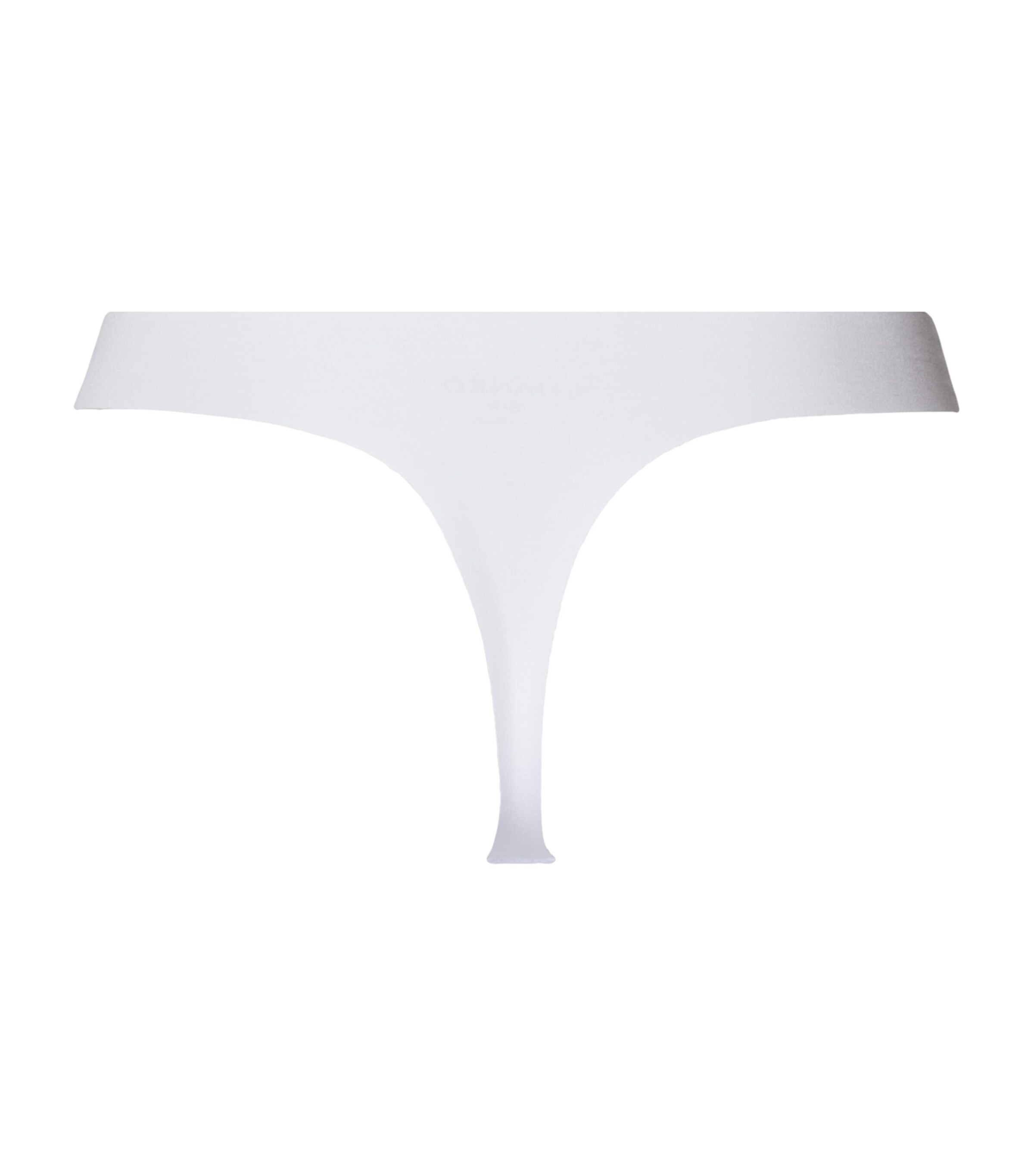 Invisible Cotton Thong WHITE Image 3