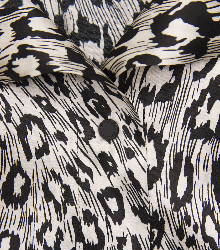 Silk-Blend Shirt Dress 950 LEO/LEO Image 5