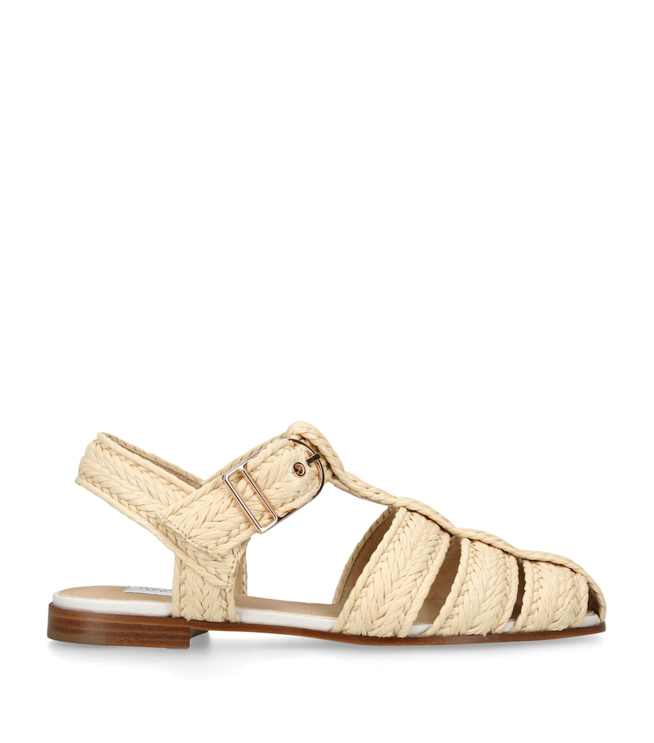 Gabriela Hearst Raffia Lynn Sandals Cream Image 1