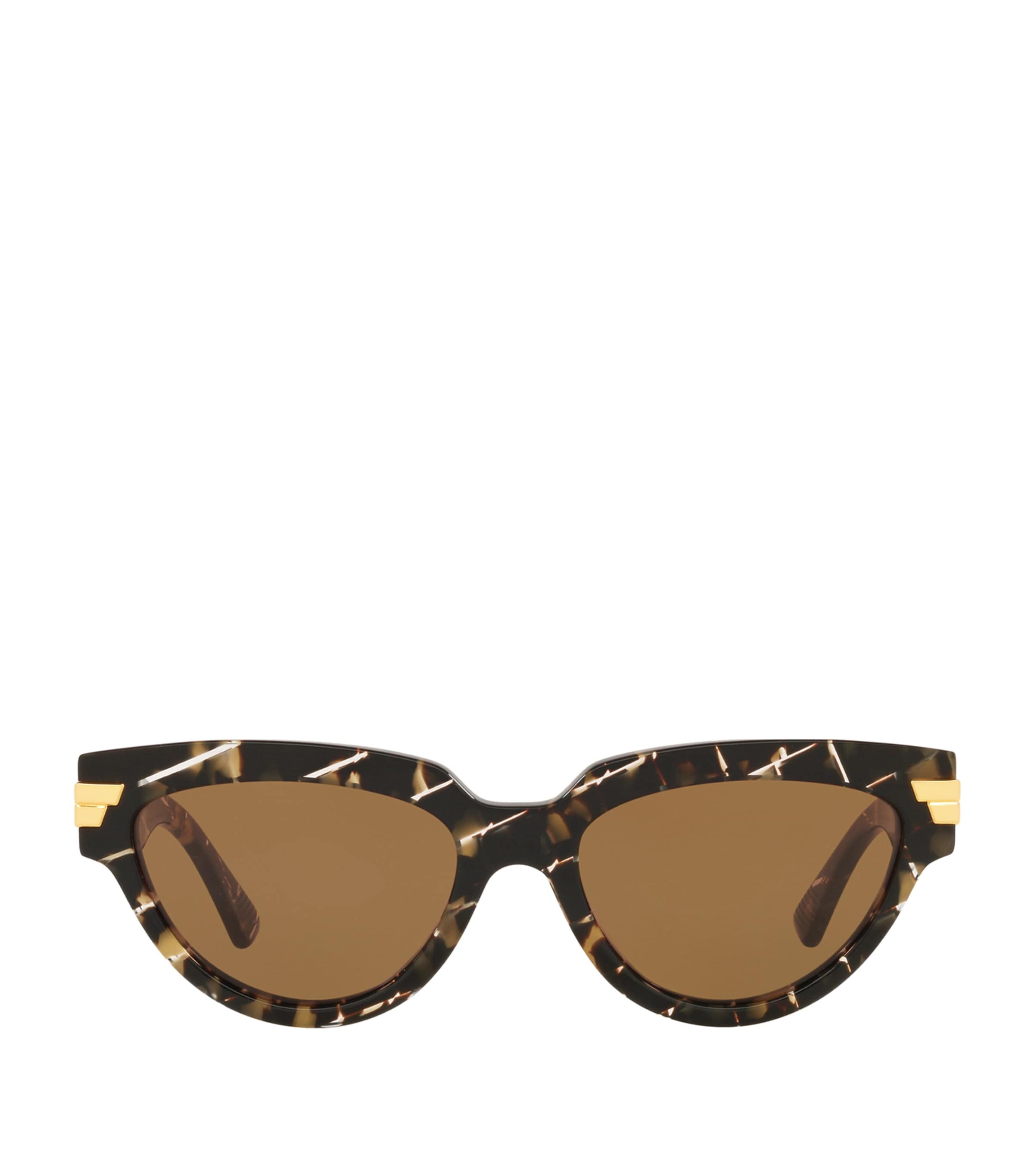 Bottega Veneta Round Sunglasses In Brown