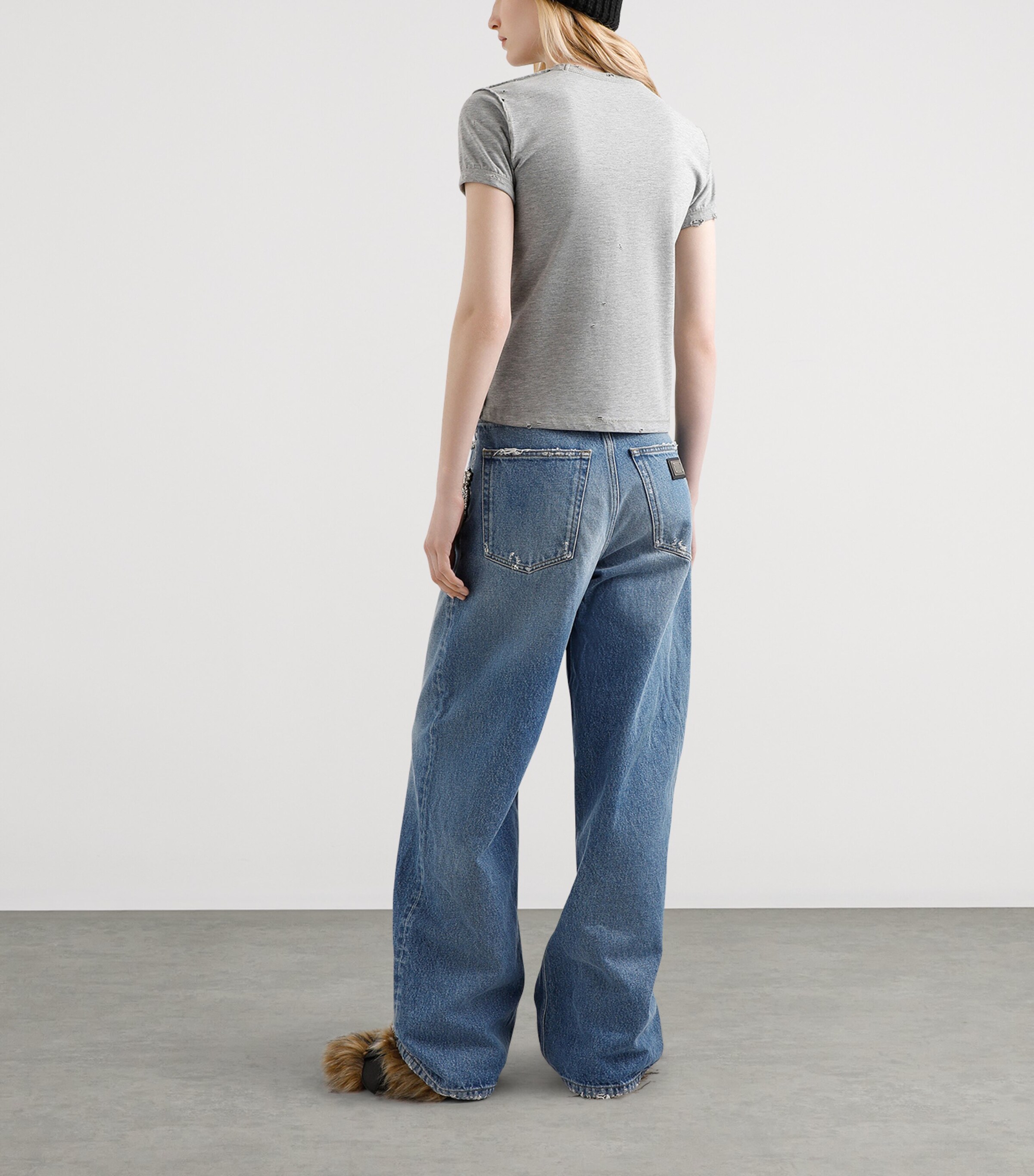 Embellished Wide-Leg Trousers S9001-COMBINED Image 3