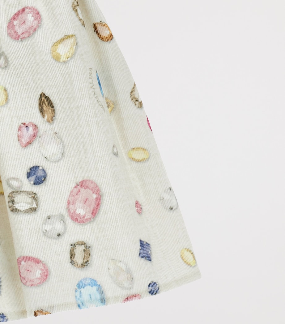 Cotton Gemstone Print Dress (2-12 Years) ECRU Image 3