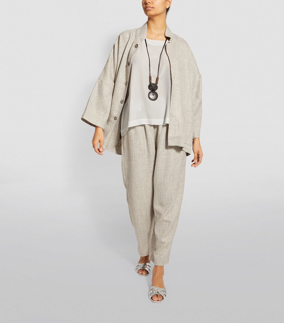 Silk Shell Top WHITE Image 6