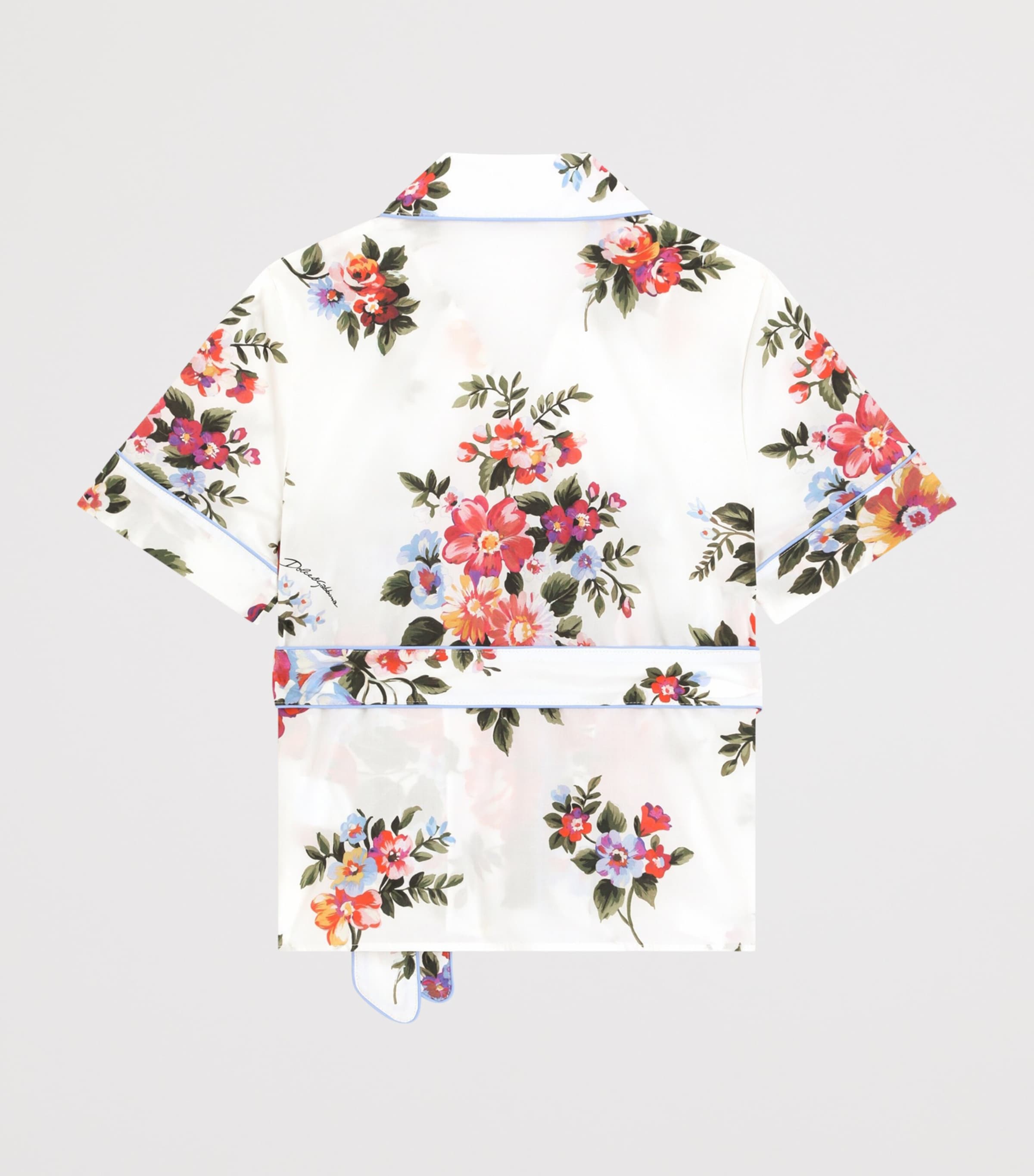 Dolce&Gabbana Kids Cotton Bouquet Print Shirt (8-12+ Years) Mazz.fiori F.b Image 2
