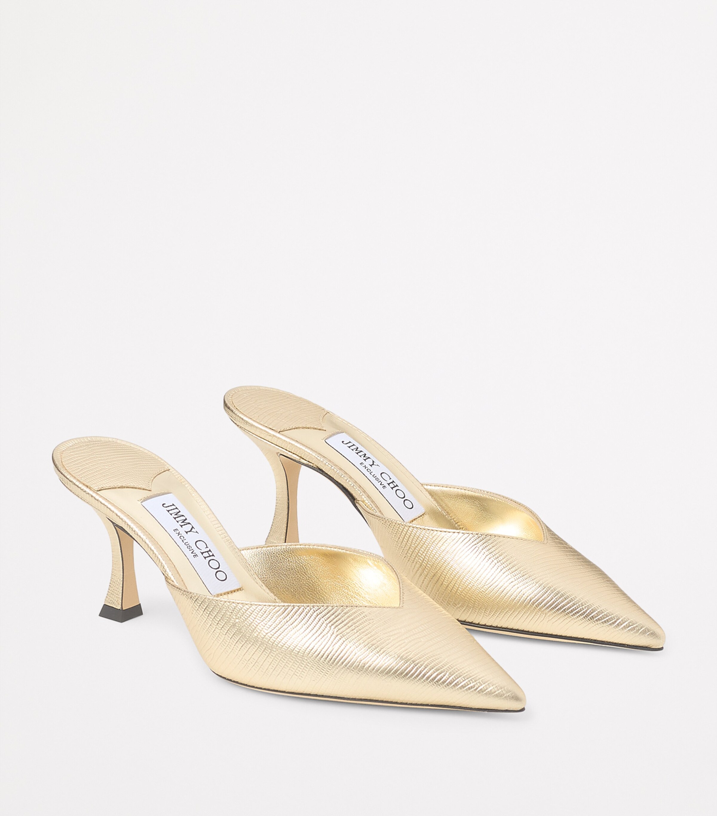 Solar 70 Leather Mules GOLD Image 4