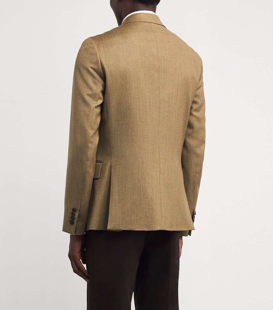 Wool Single-Breasted Blazer 13_GOLDEN YELLOW Image 4