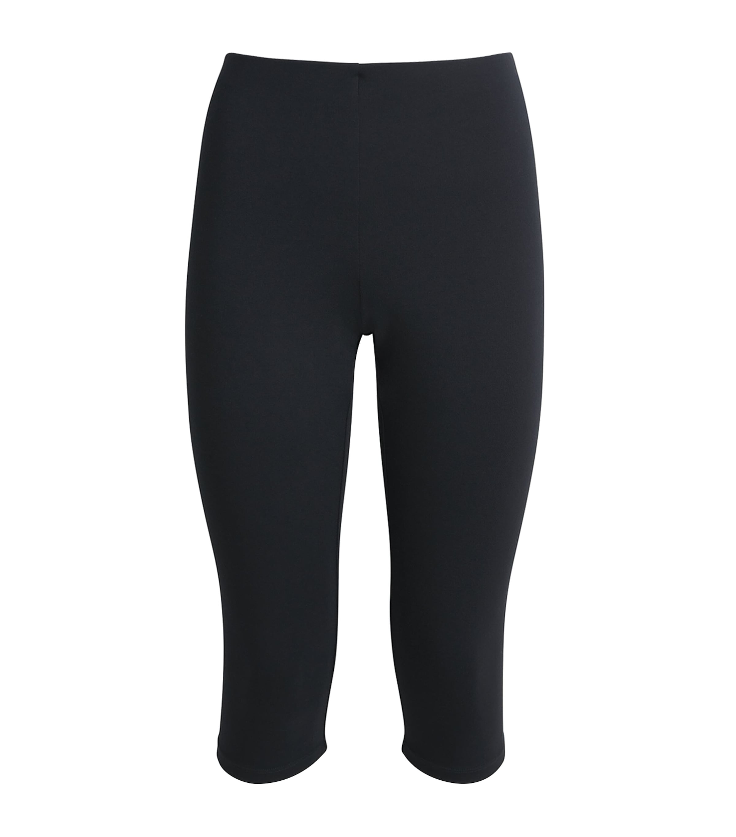 Skims Smooth Layers Capri Trousers In Black