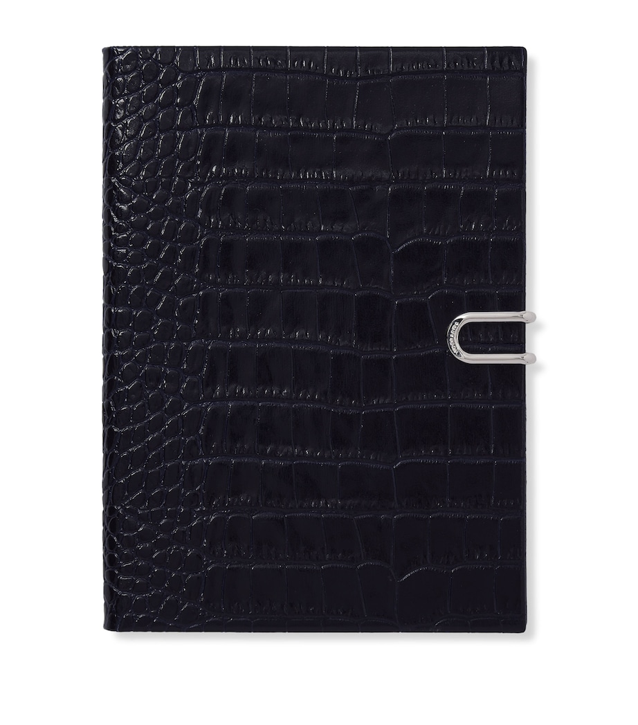 Smythson Leather Soho Weekly Diary 2027 Navy Image 1