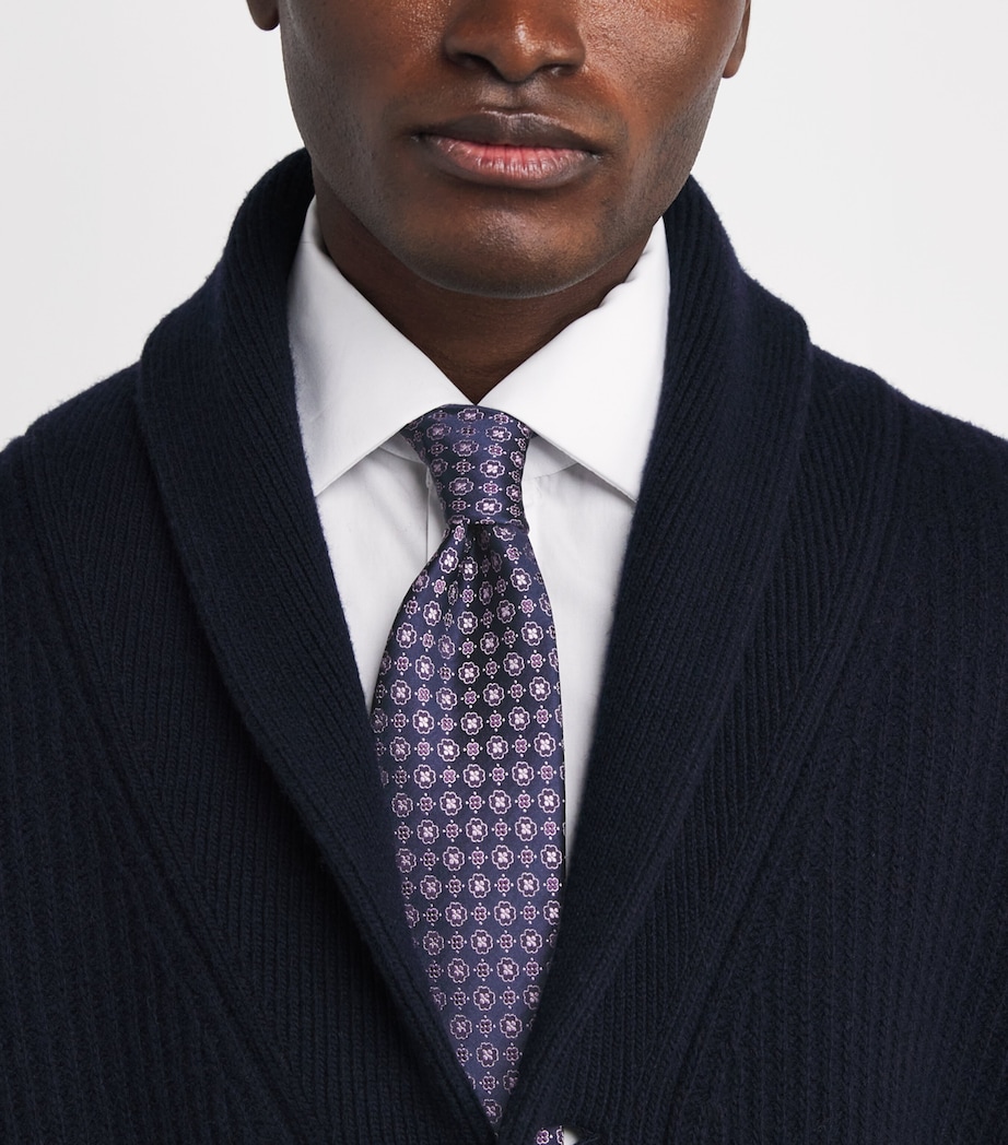 Silk Floral Tie 29 LIGHT BLUE Image 2