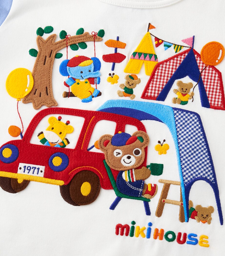 Miki House Cotton Embroidered T-Shirt (2-5 Years) Image 3