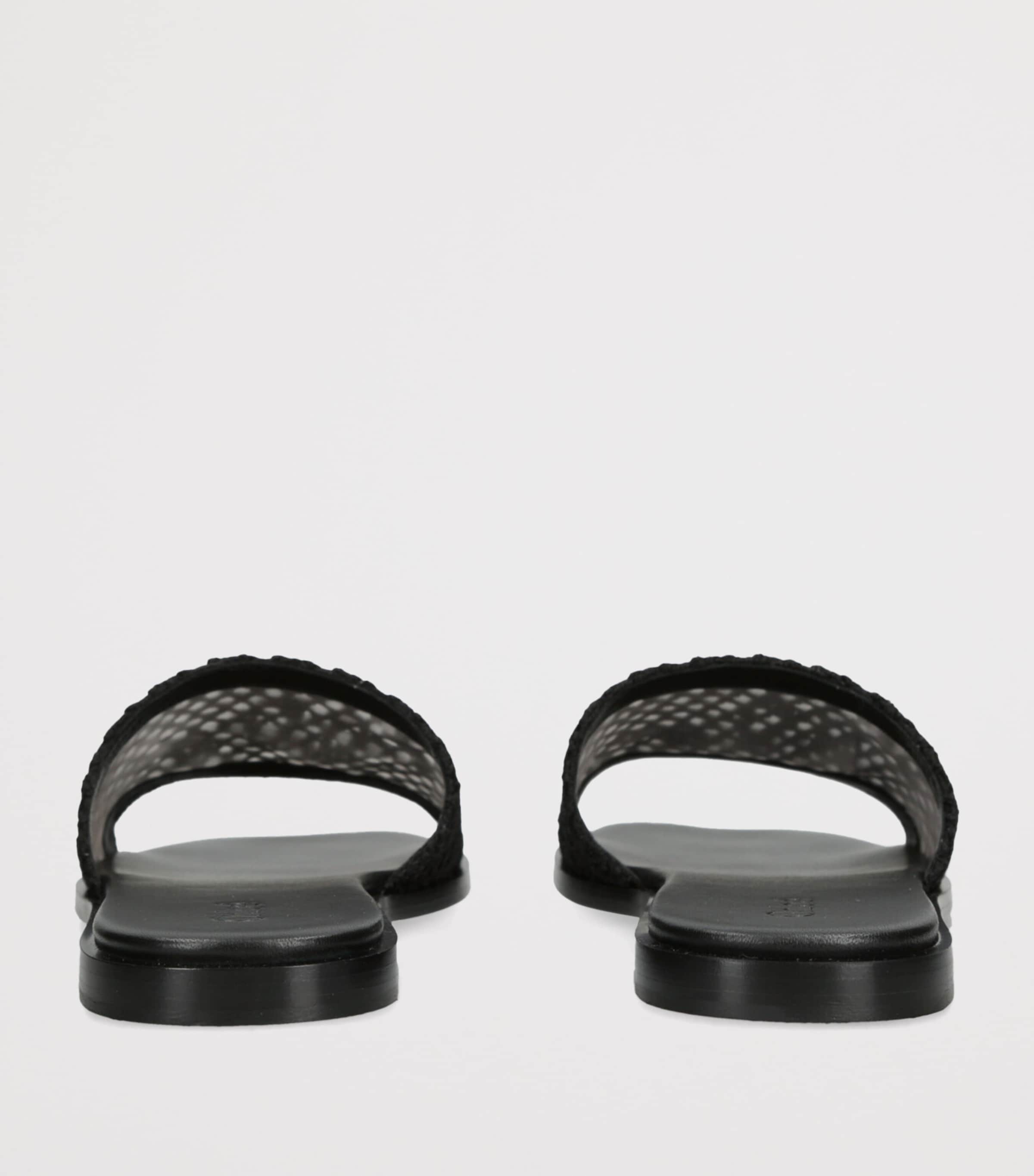 Crochet Soleil Slides BLACK Image 2