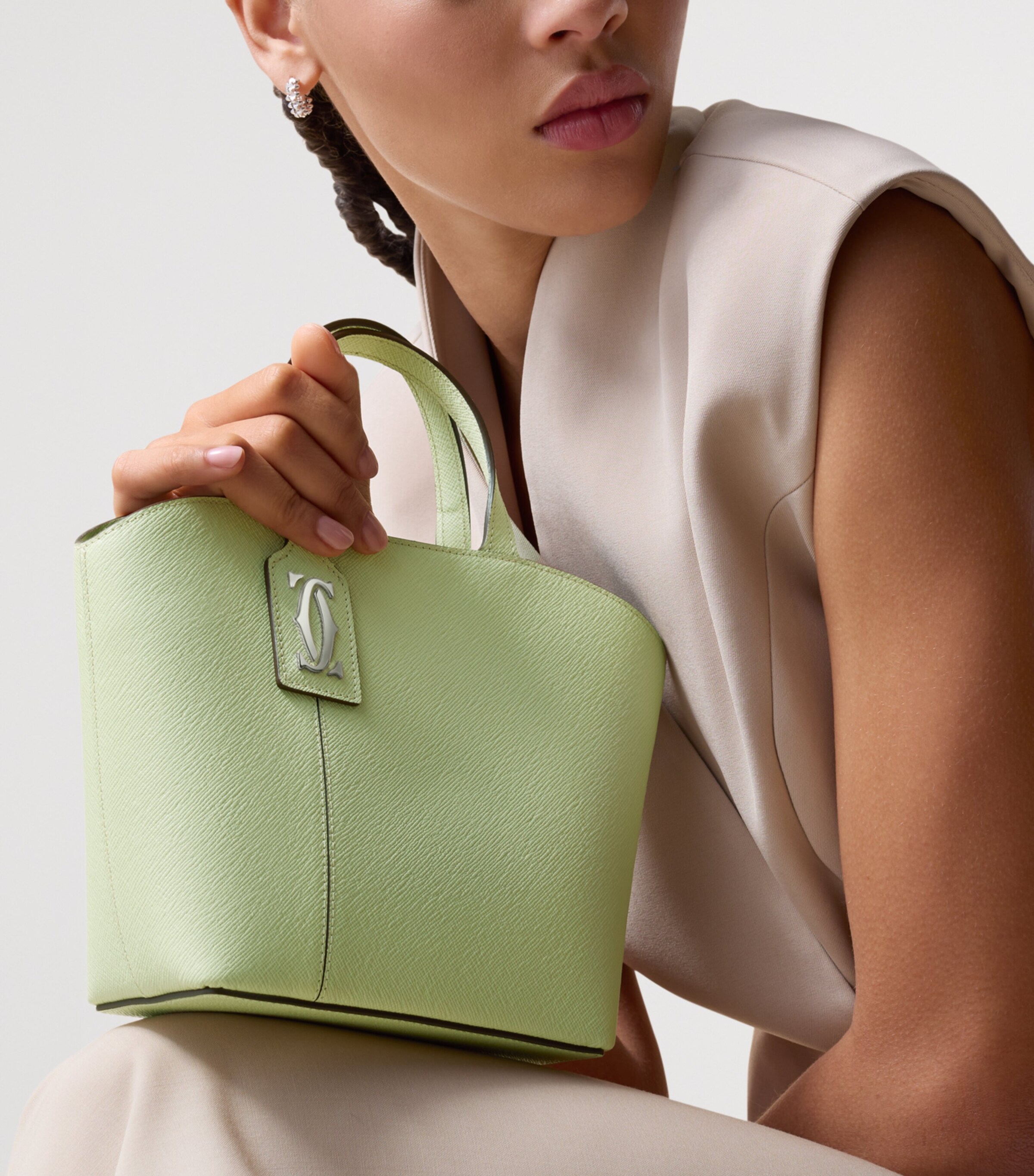 Cartier Mini Leather C de Cartier Tote Bag Citrus Image 6