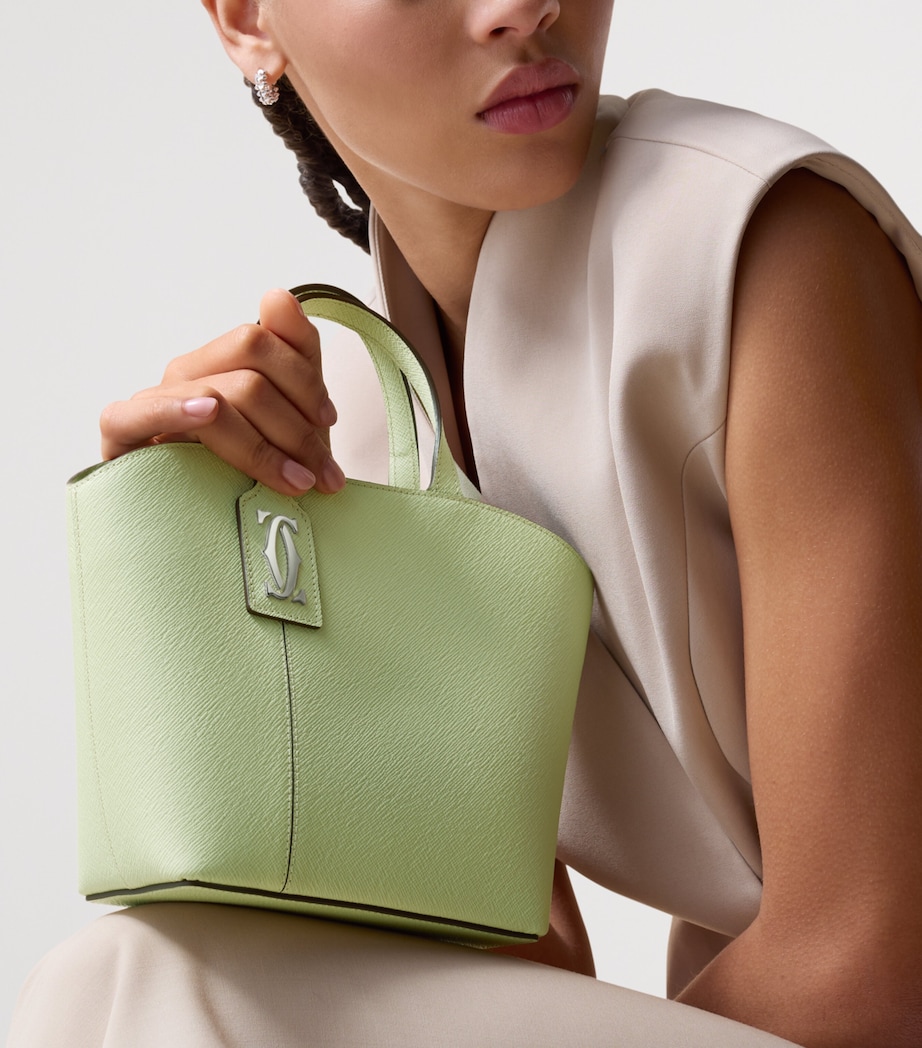 Cartier Mini Leather C de Cartier Tote Bag Citrus Image 6