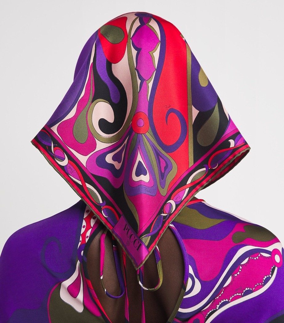 Silk Printed Headscarf 1/MULTICOLOR Image 2