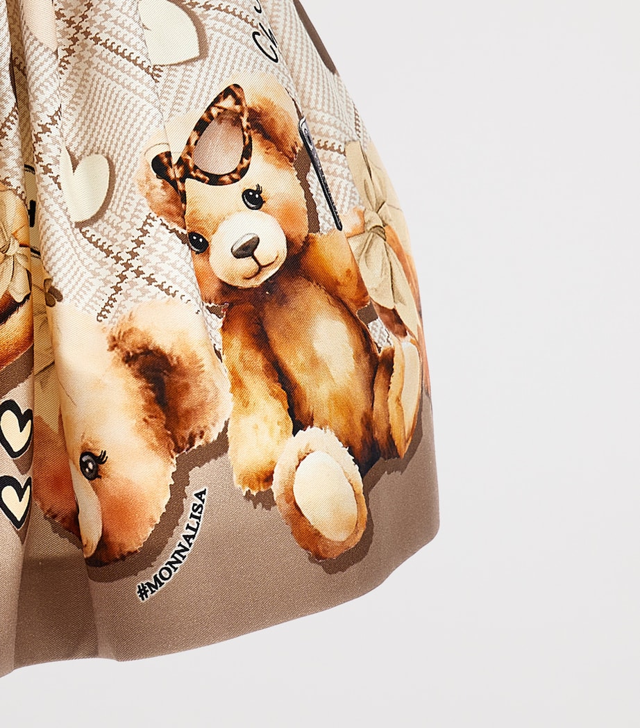 Gabardine Teddy Bear Print Skirt (2-10 Years) PANNA +MARRONE Image 3
