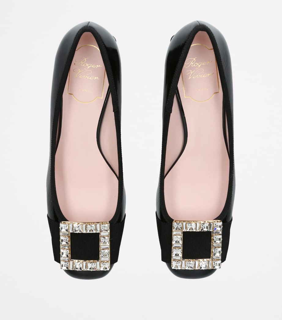 Leather Très Vivier Strass Heeled Mules 45 BLACK Image 4