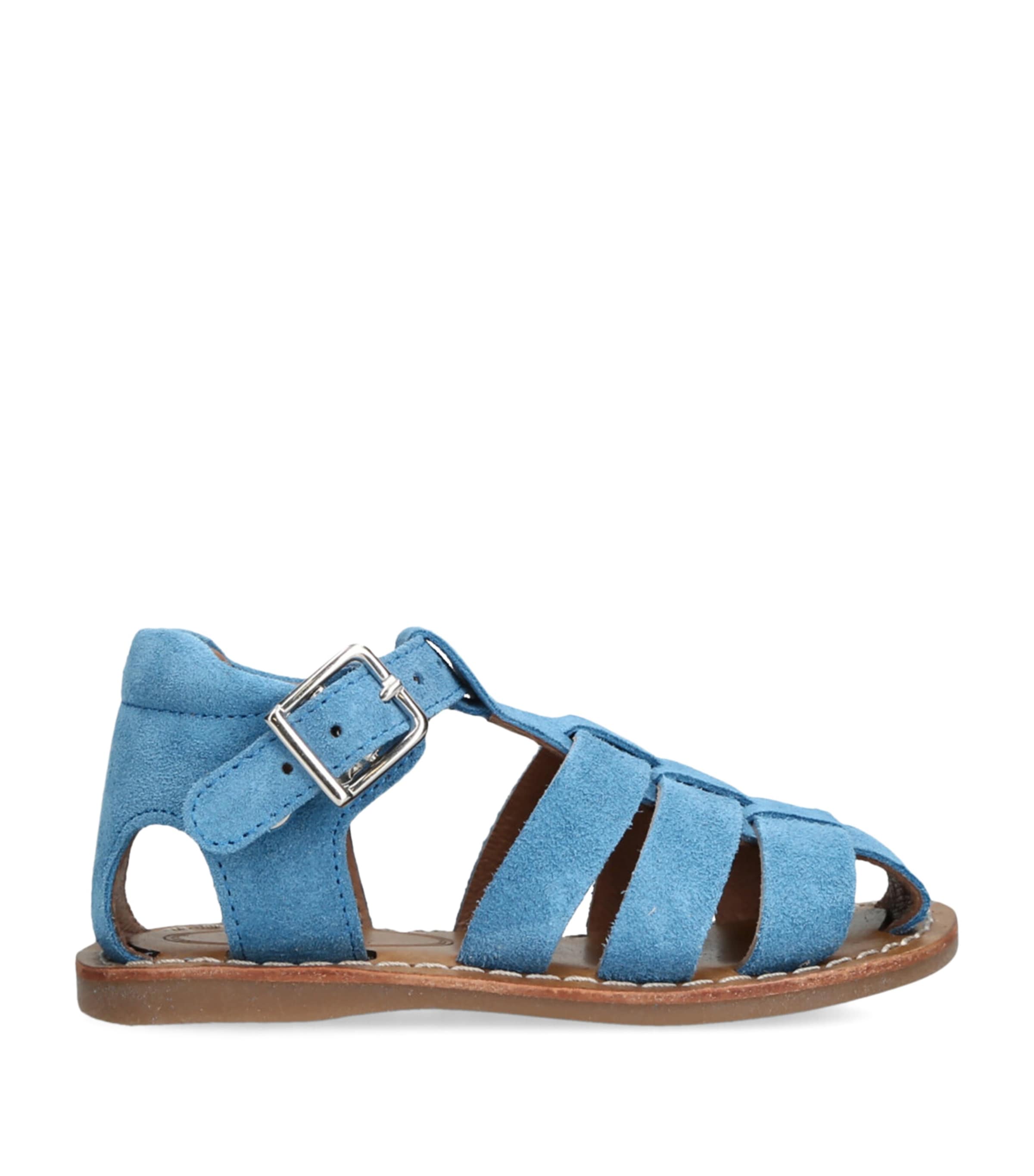 Papouelli Kids' Suede Mercer Sandals