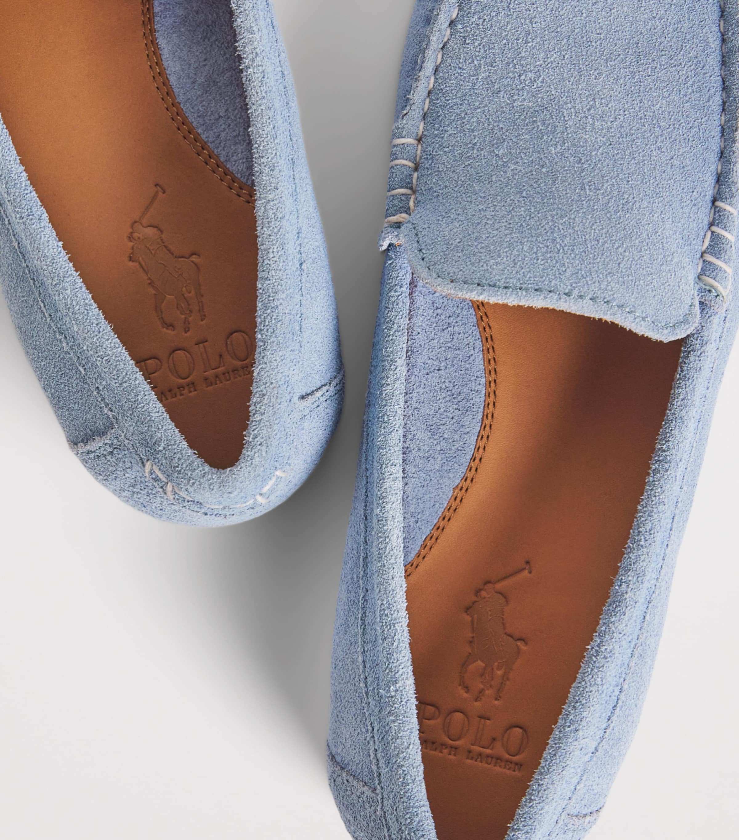Polo Ralph Lauren Suede Merton Loafers Channel Blue Image 7