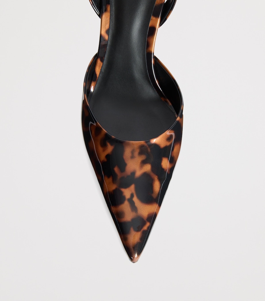 Balmain Leather Print Pumps Tartaruga Image 6