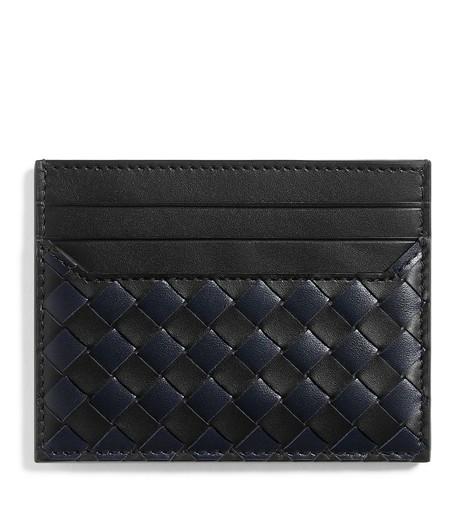 Bottega Veneta Leather Intrecciato Piccolo Card Holder Image 1