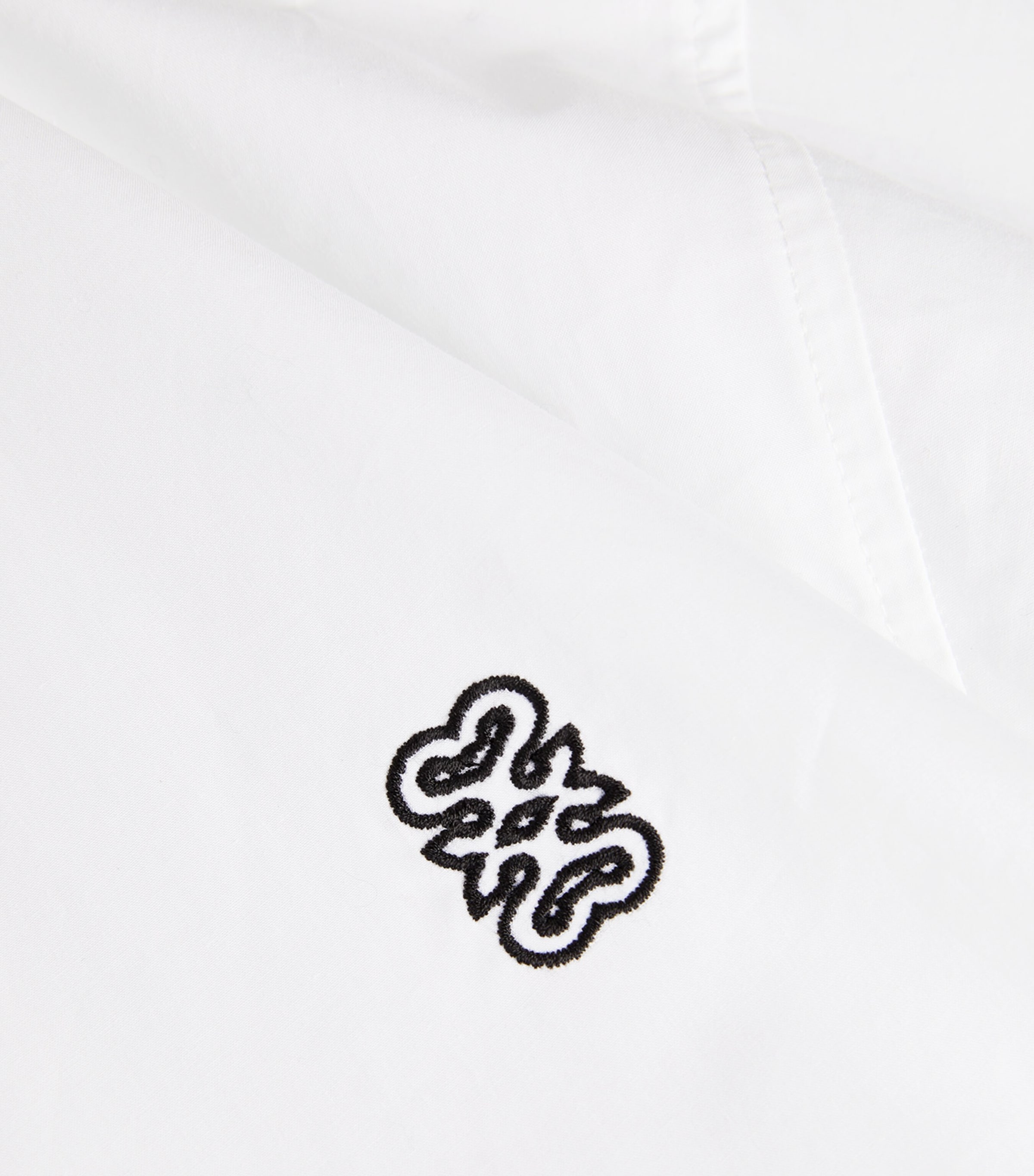 Cotton Logo Cropped Shirt WHITE Image 5