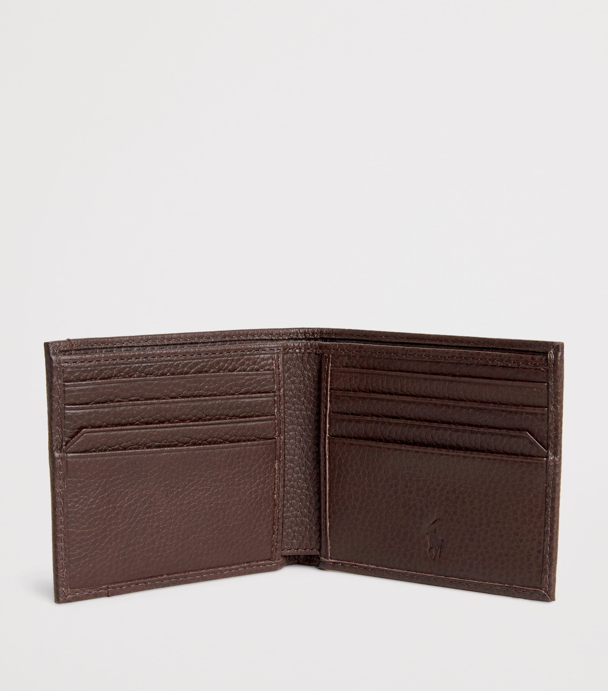 Polo Ralph Lauren Brown Pebbled Leather Wallet | Harrods US