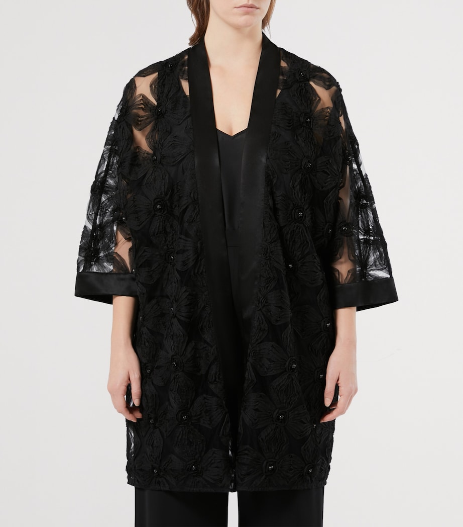 Sheer-Detail Vallet Jacket BLACK Image 2