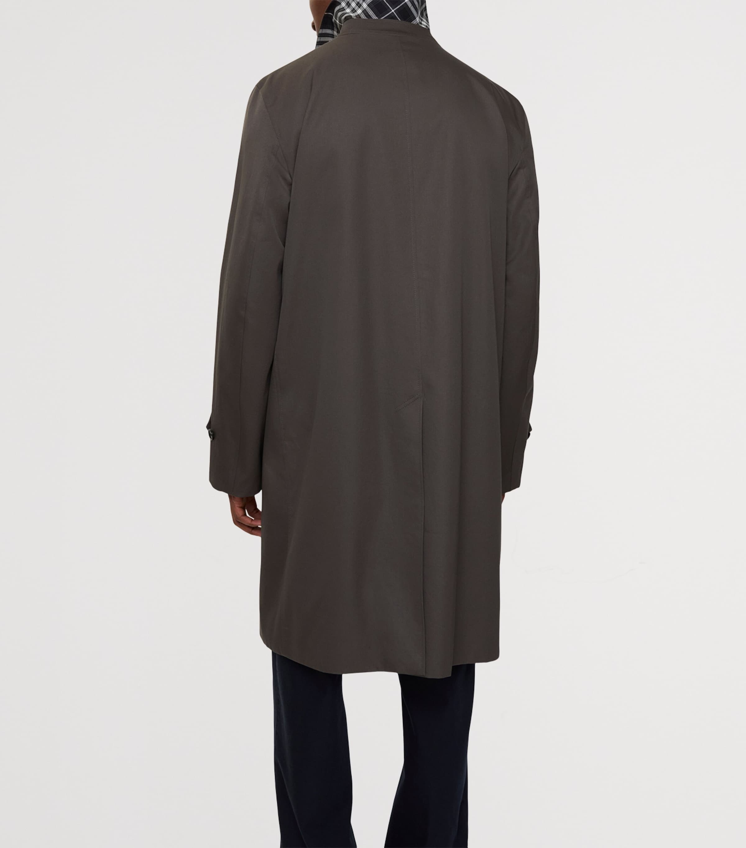 Cotton Gabardine Car Coat GRAPHITE Image 3