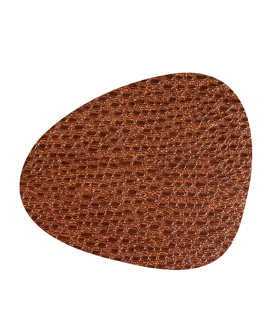 LIND DNA Set of 4 Lace Coasters (11cm x 13cm) Brown Image 1