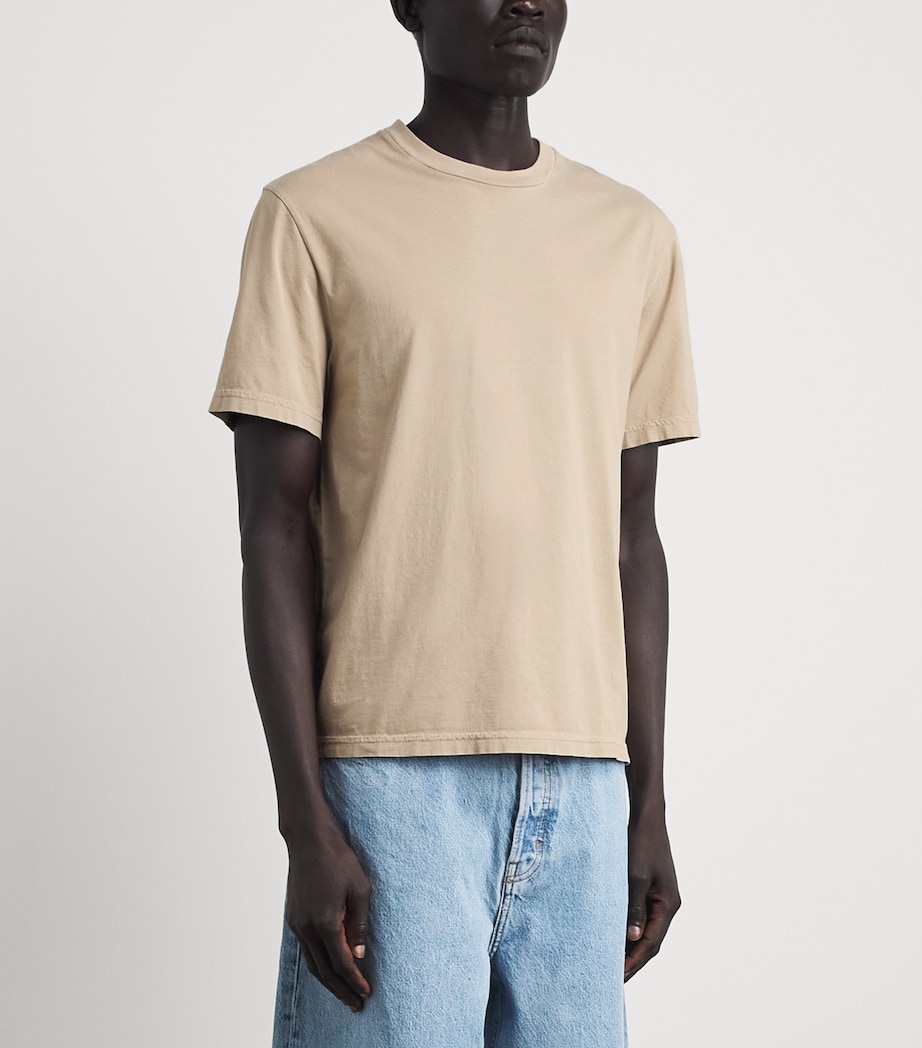 FRAME Mens Cotton T-Shirt Angn Image 4