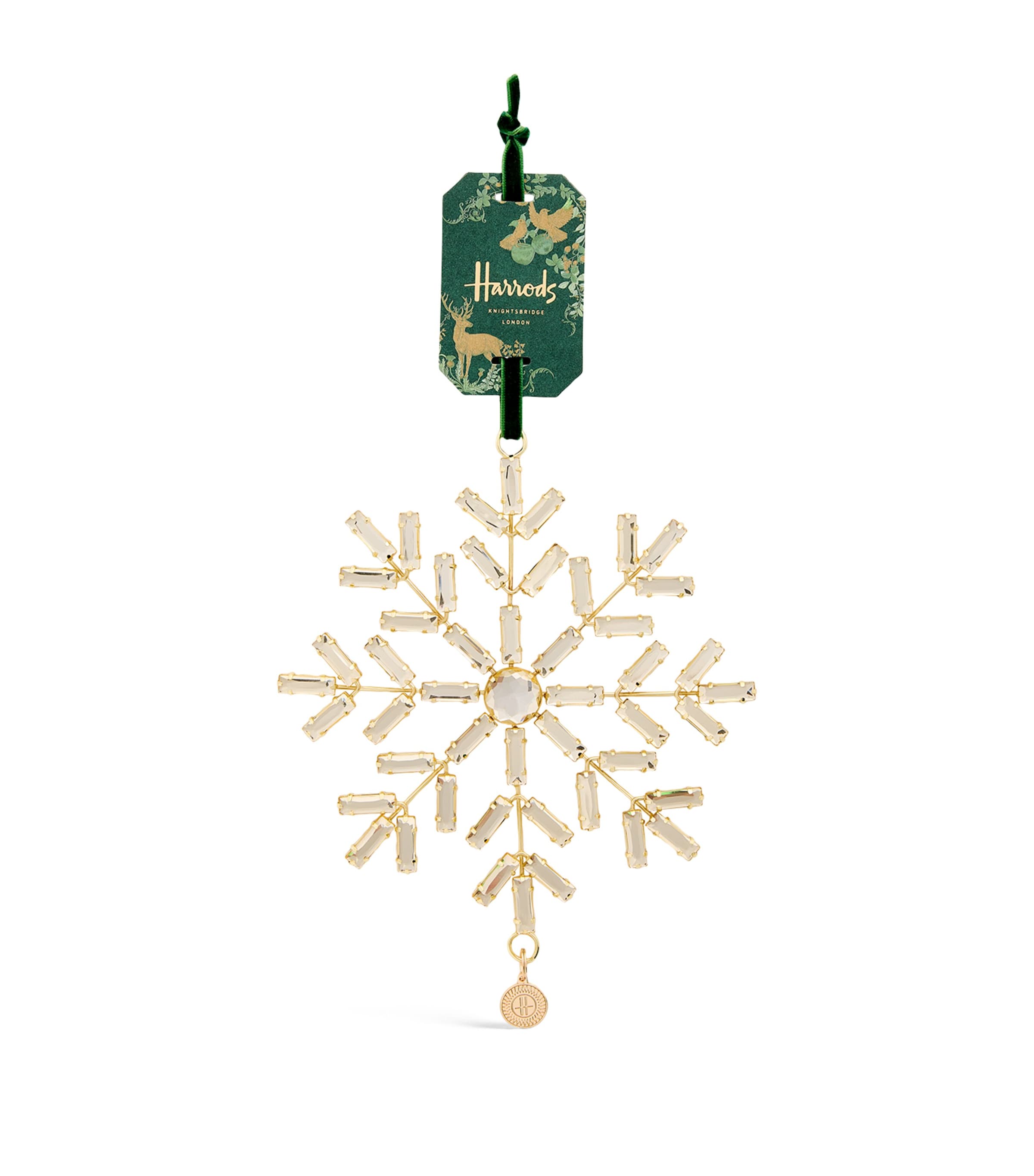 Embellished Snowflake Tree Decoration METALLIC Image 1