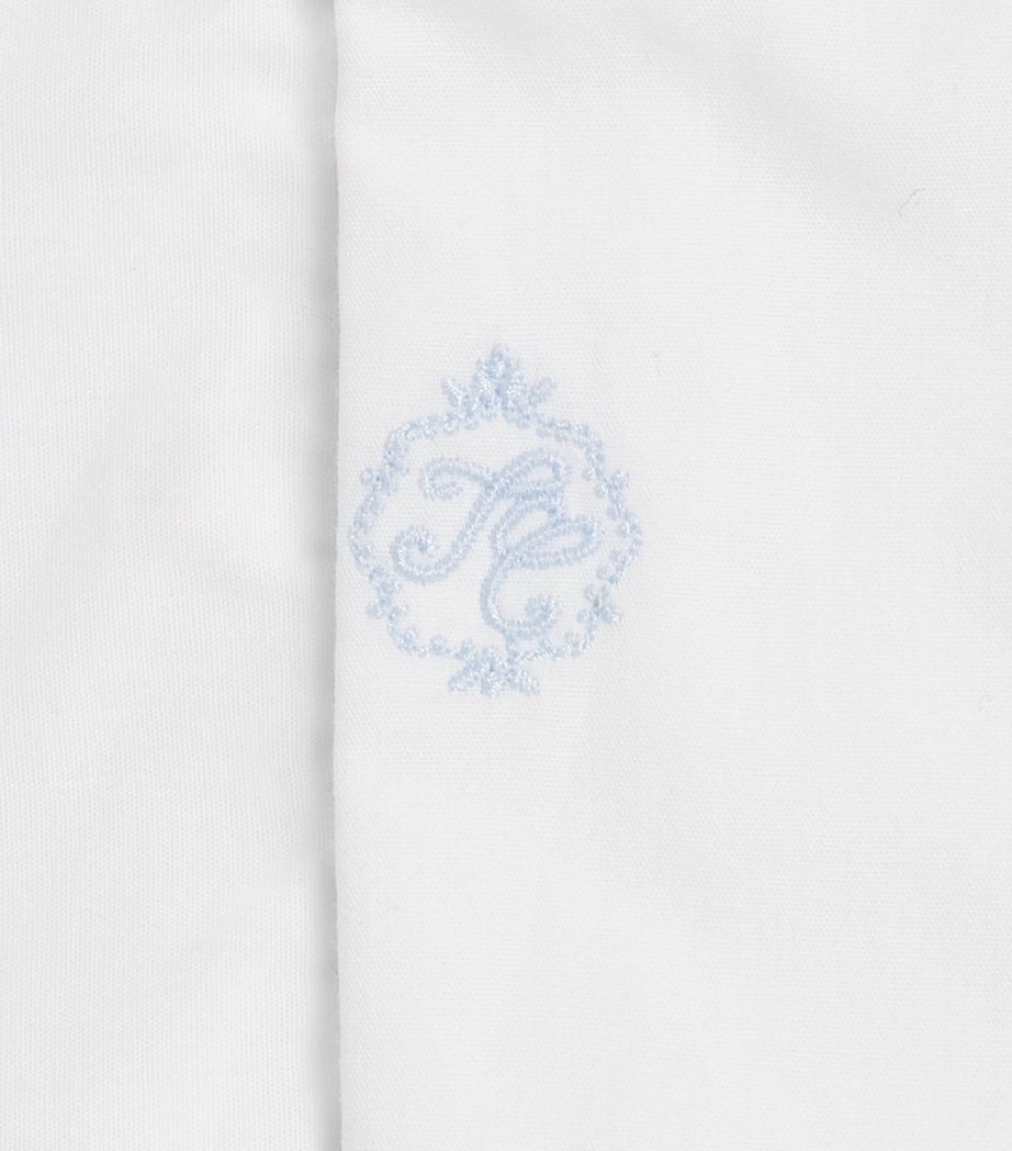 Cotton Embroidered All-In-One (0-24 Months) 41BLEU CIEL Image 3