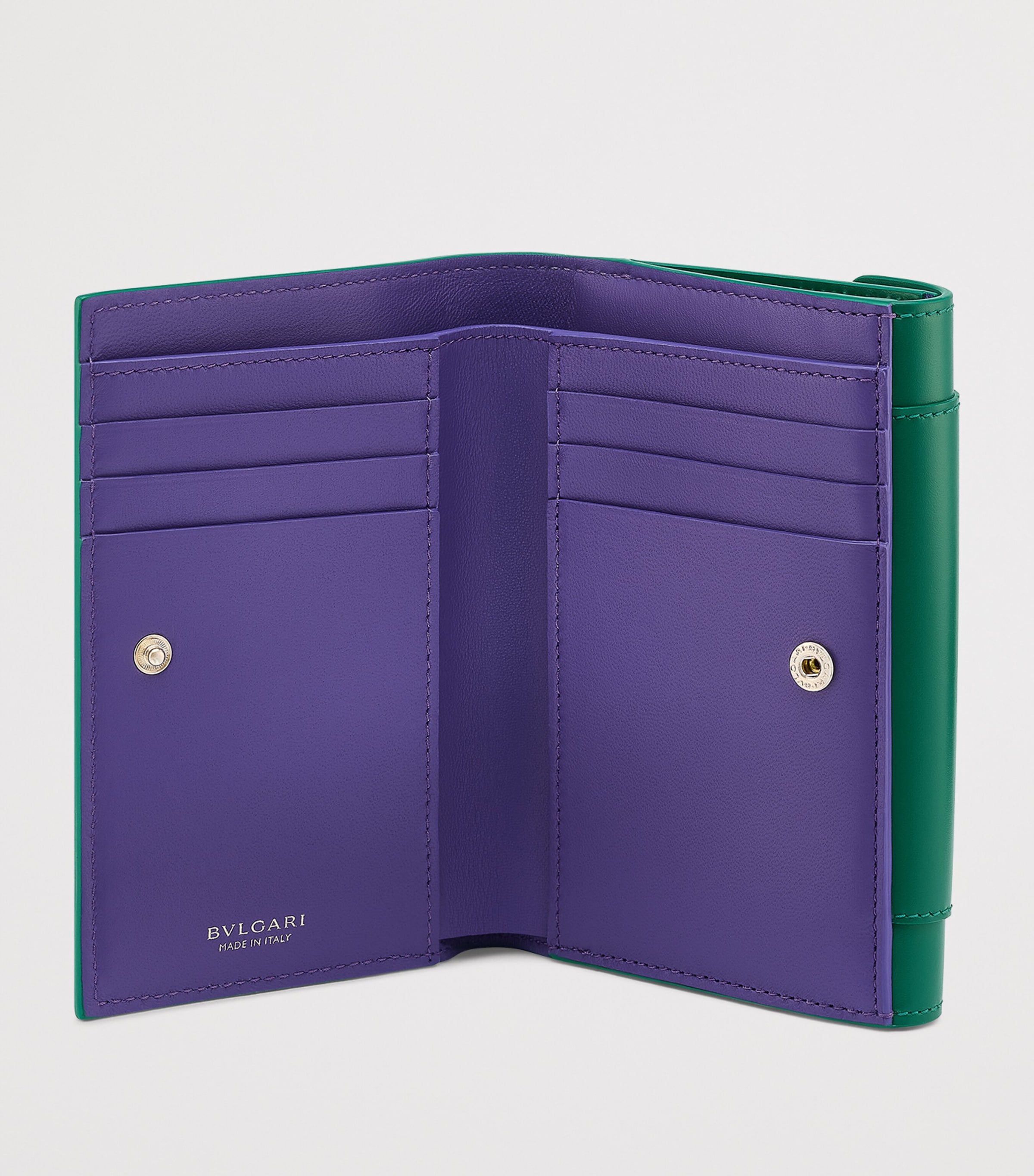 Leather Serpenti Forever Wallet GREEN Image 2