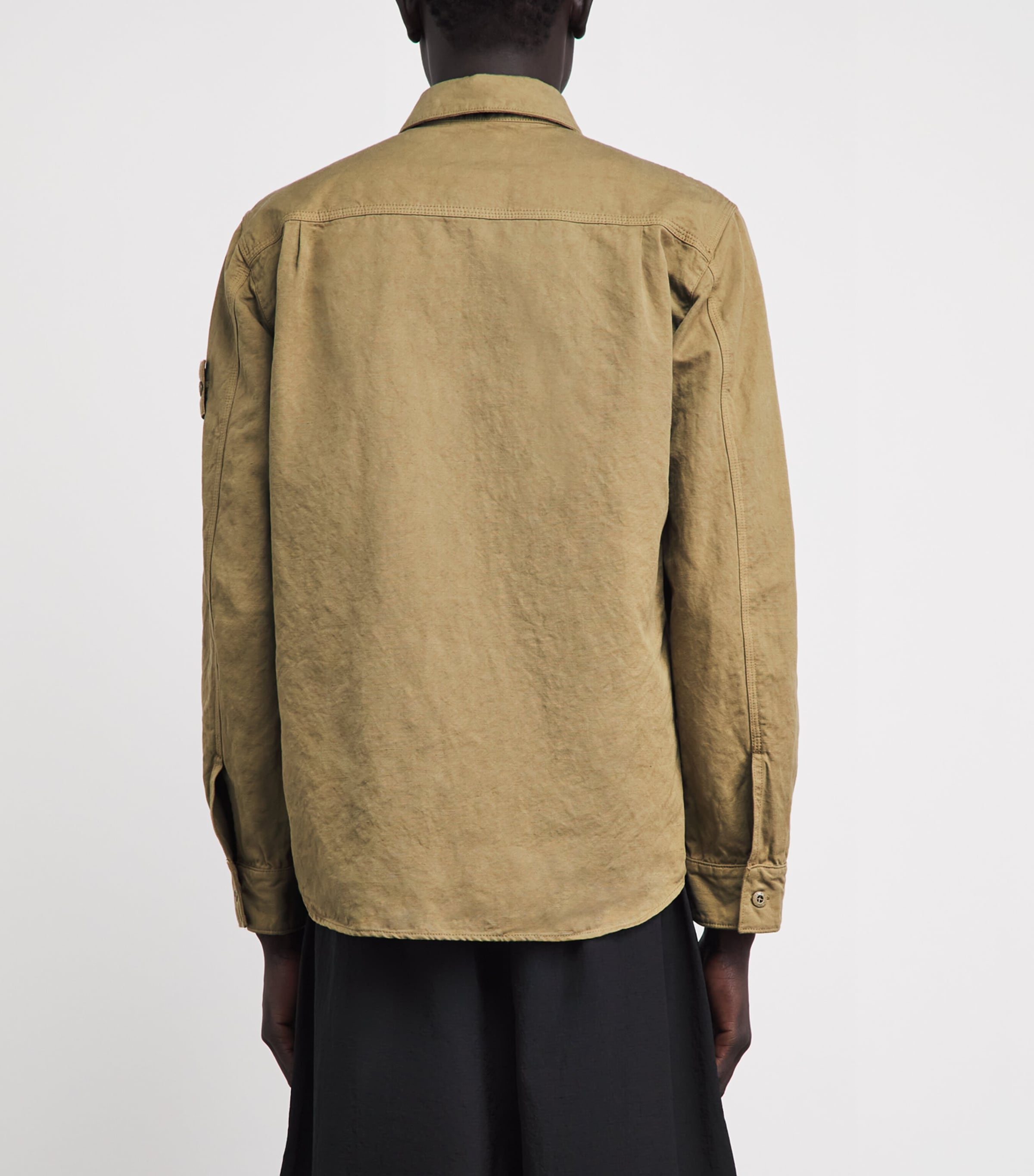 Stone Island Mens Canvas Ghost Overshirt Image 5