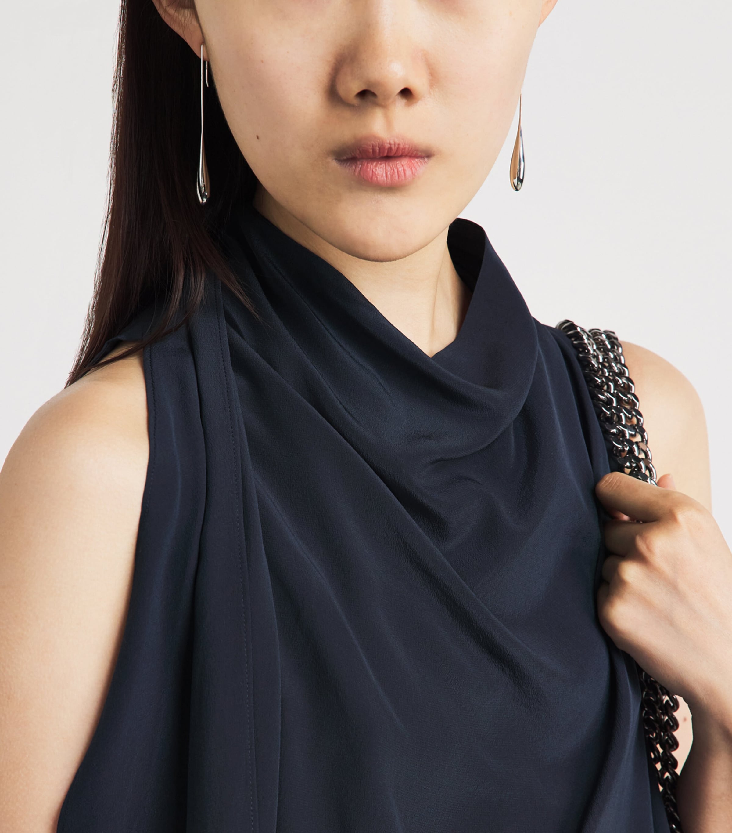 Rag & Bone Womens Silk Adela Scarf Blouse Salute Image 3