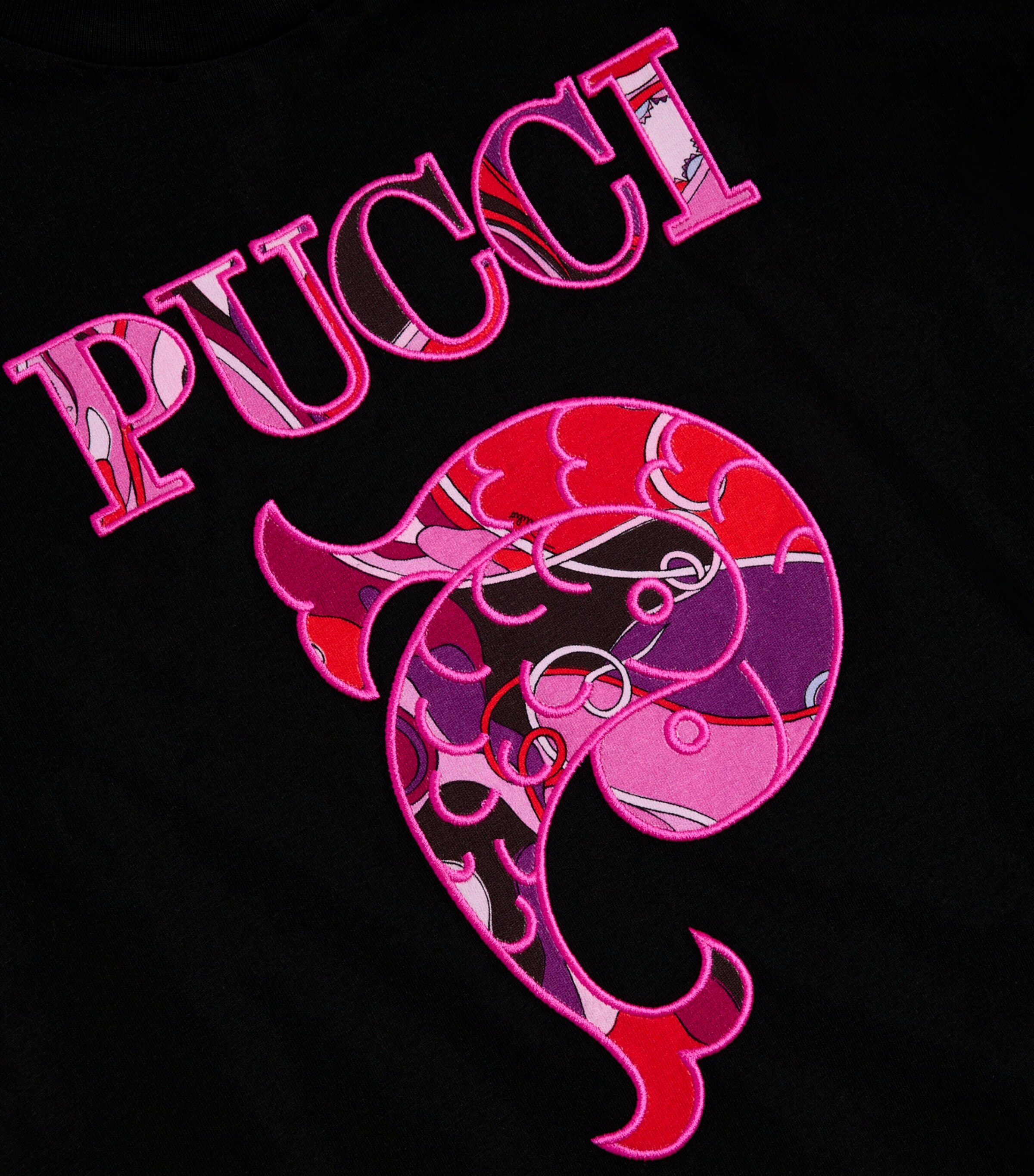 PUCCI Junior Black Cotton Pucci Fish T-Shirt Dress (4-14 Years ...