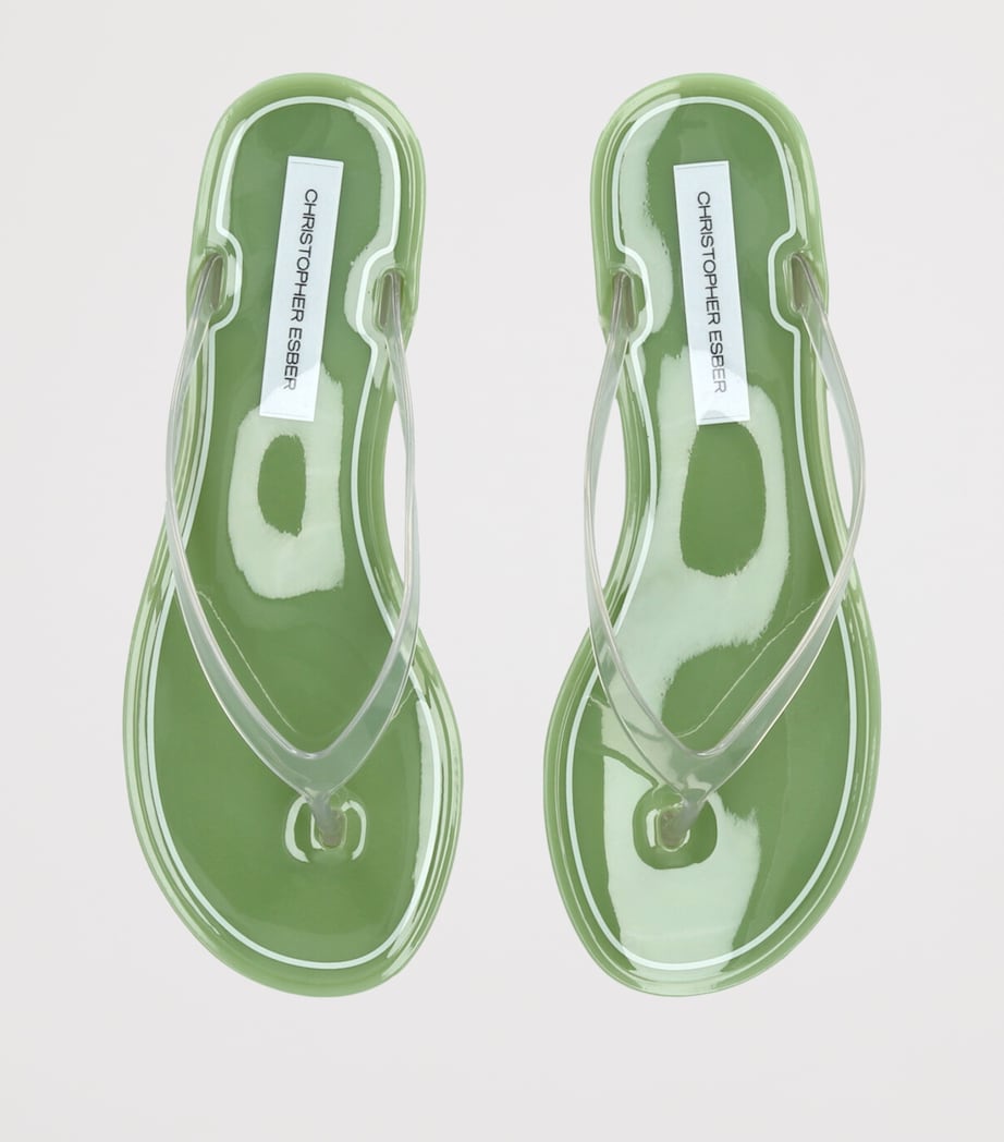 Jo Flip Flops PALE GREEN Image 4