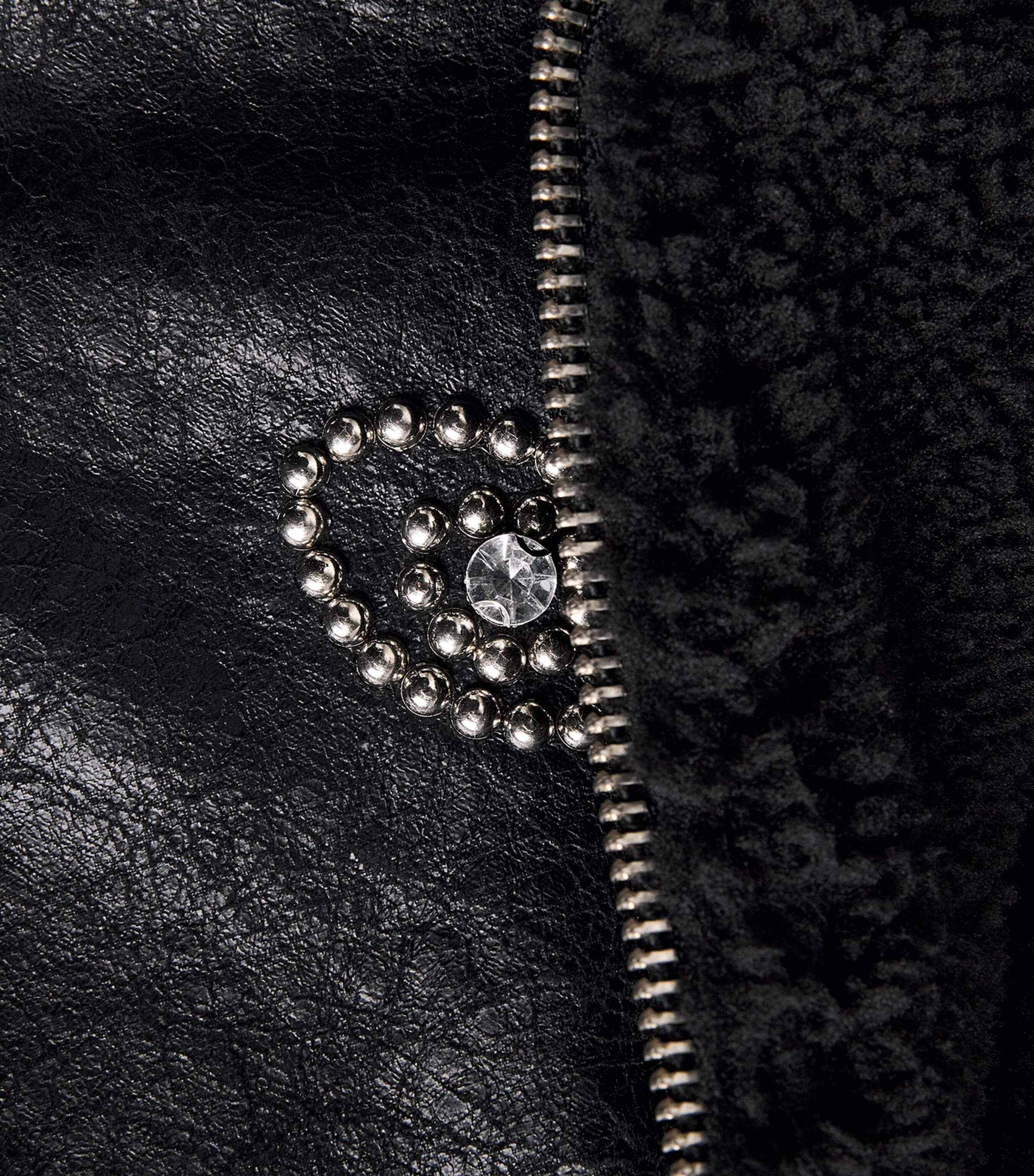 MOTHER Womens Beaded The Strappy Brrly Jacket Mercury In Rtrograde Image 6