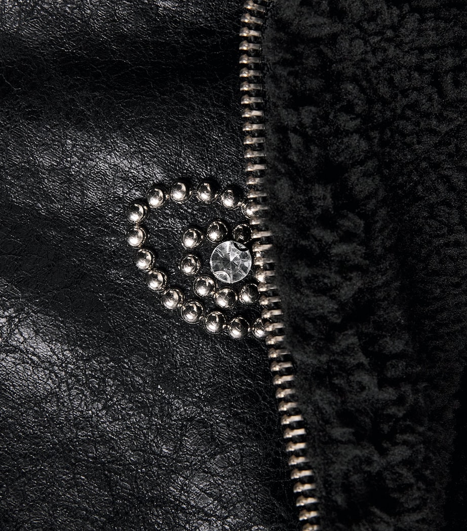 MOTHER Womens Beaded The Strappy Brrly Jacket Mercury In Rtrograde Image 6
